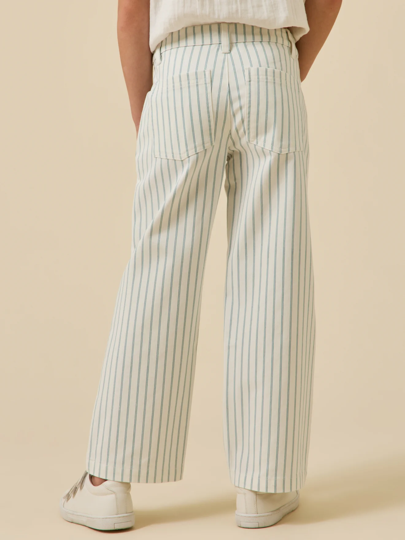 Pantalon en denim rayé Fille - Image 2