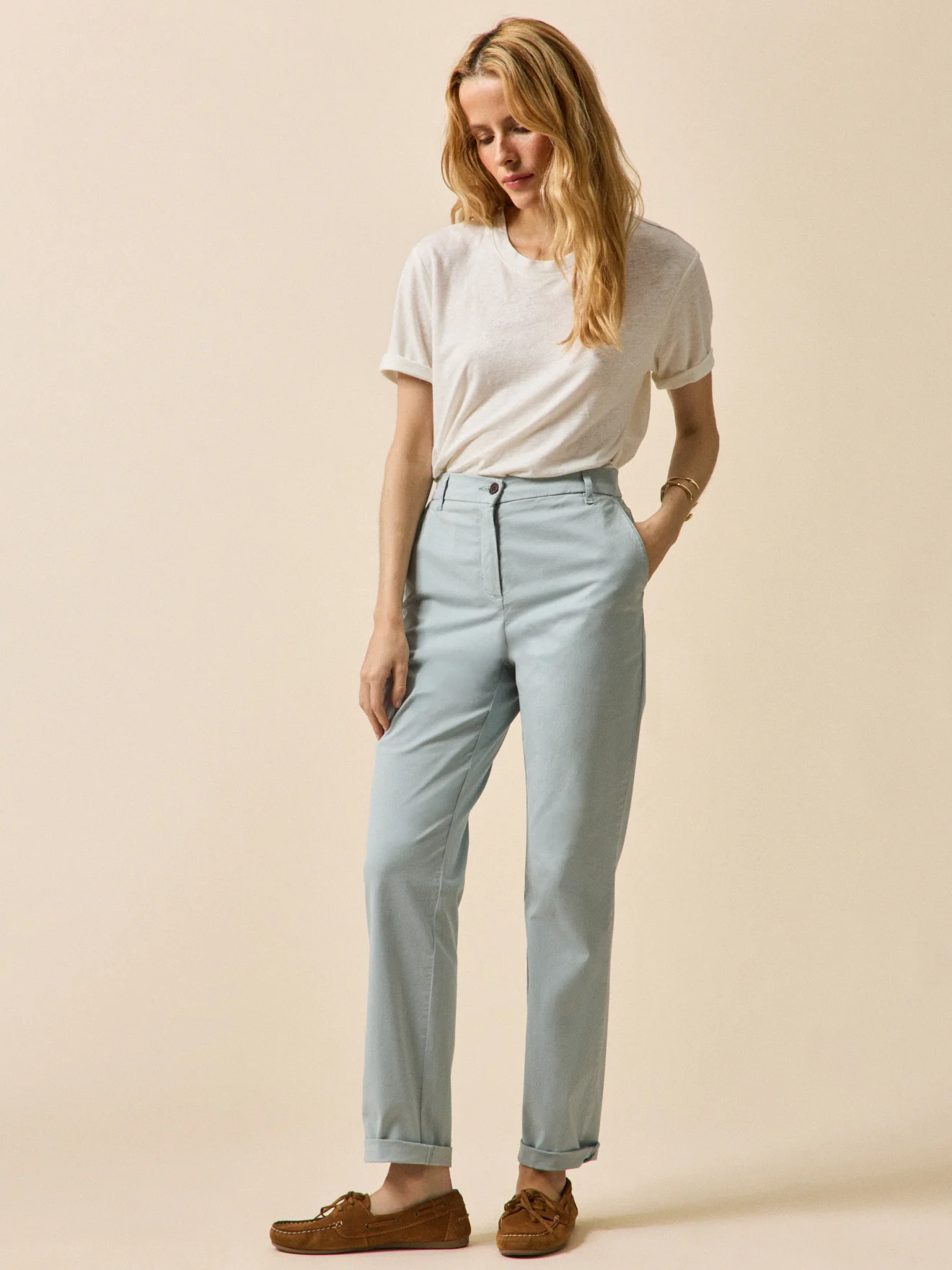 Pantalon chino femme coton biologique Noemie - Image 3