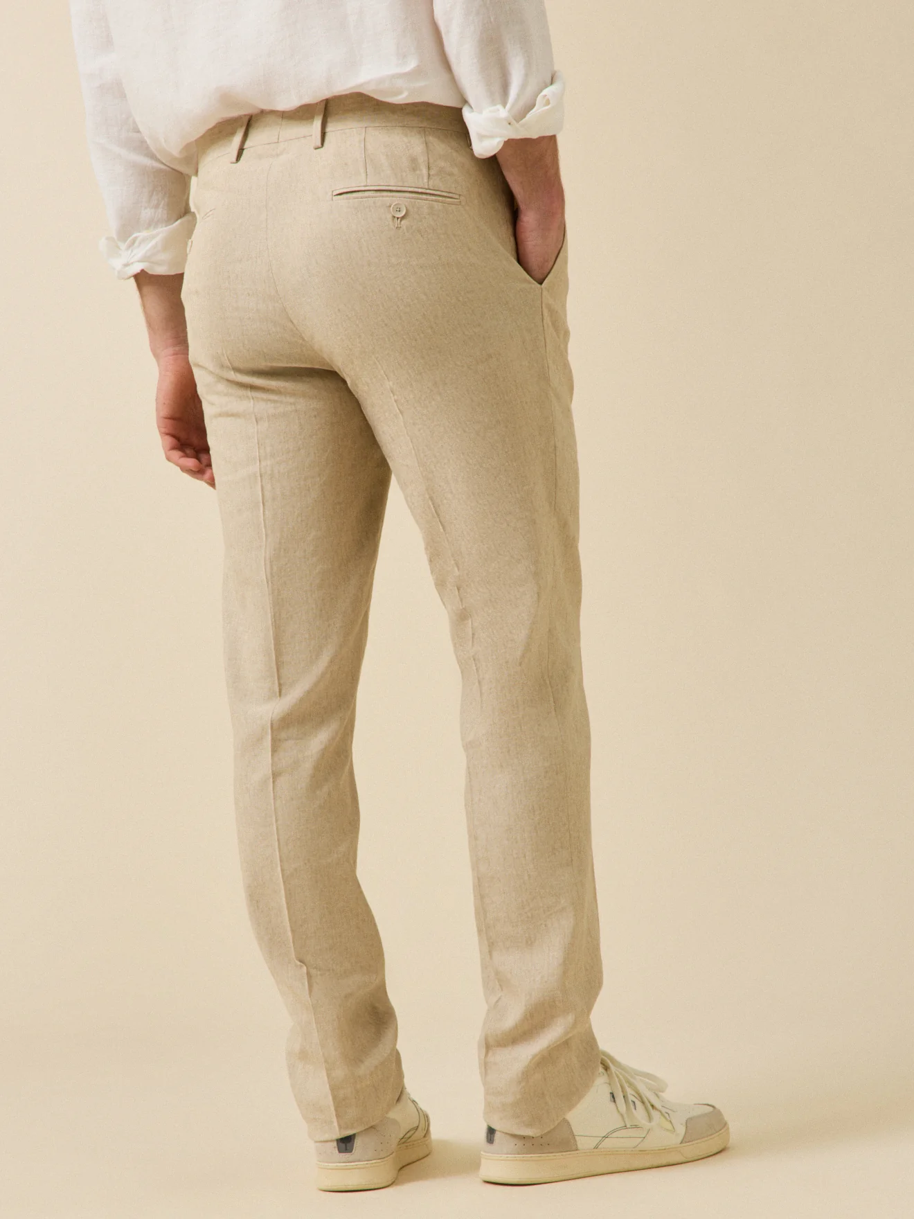 Pantalon de costume homme lin mélangé - Image 2