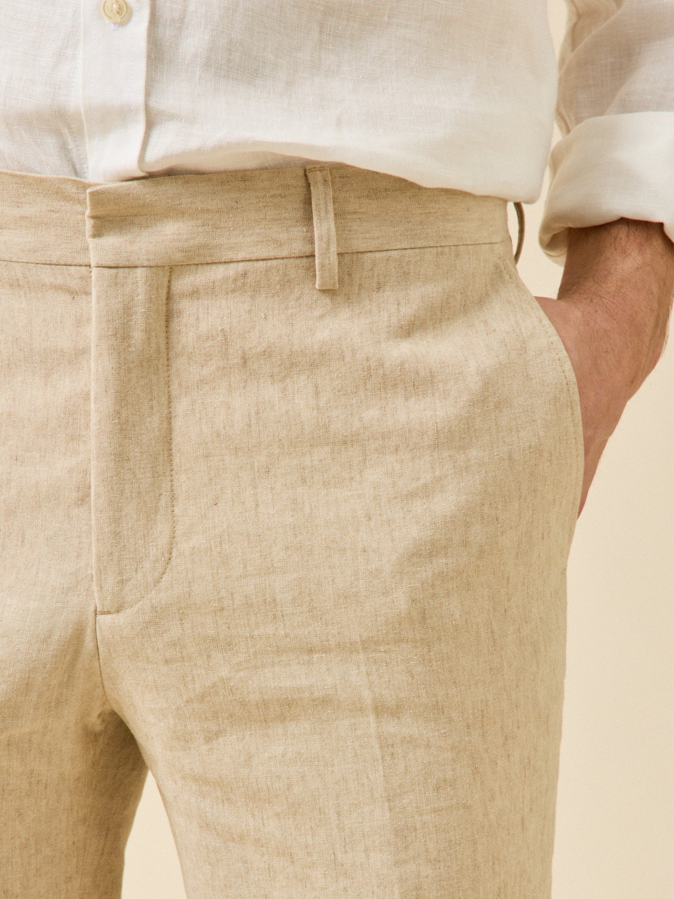 Pantalon de costume homme lin mélangé - Image 3