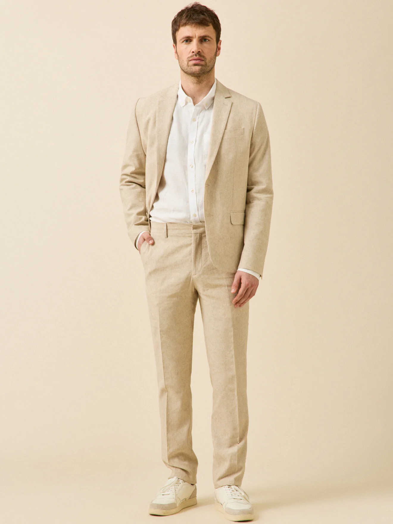 Pantalon de costume homme lin mélangé - Image 5
