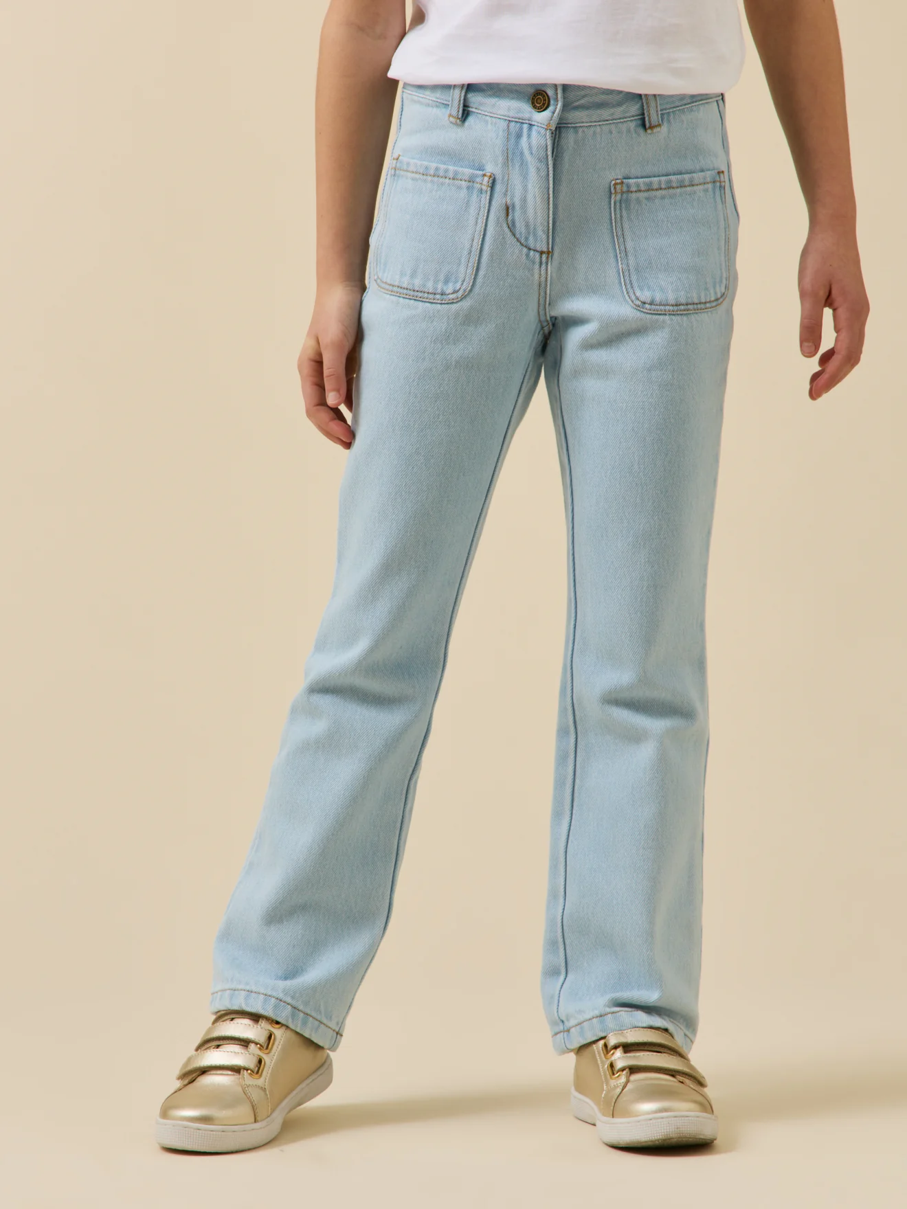 Pantalon flare Fille en denim