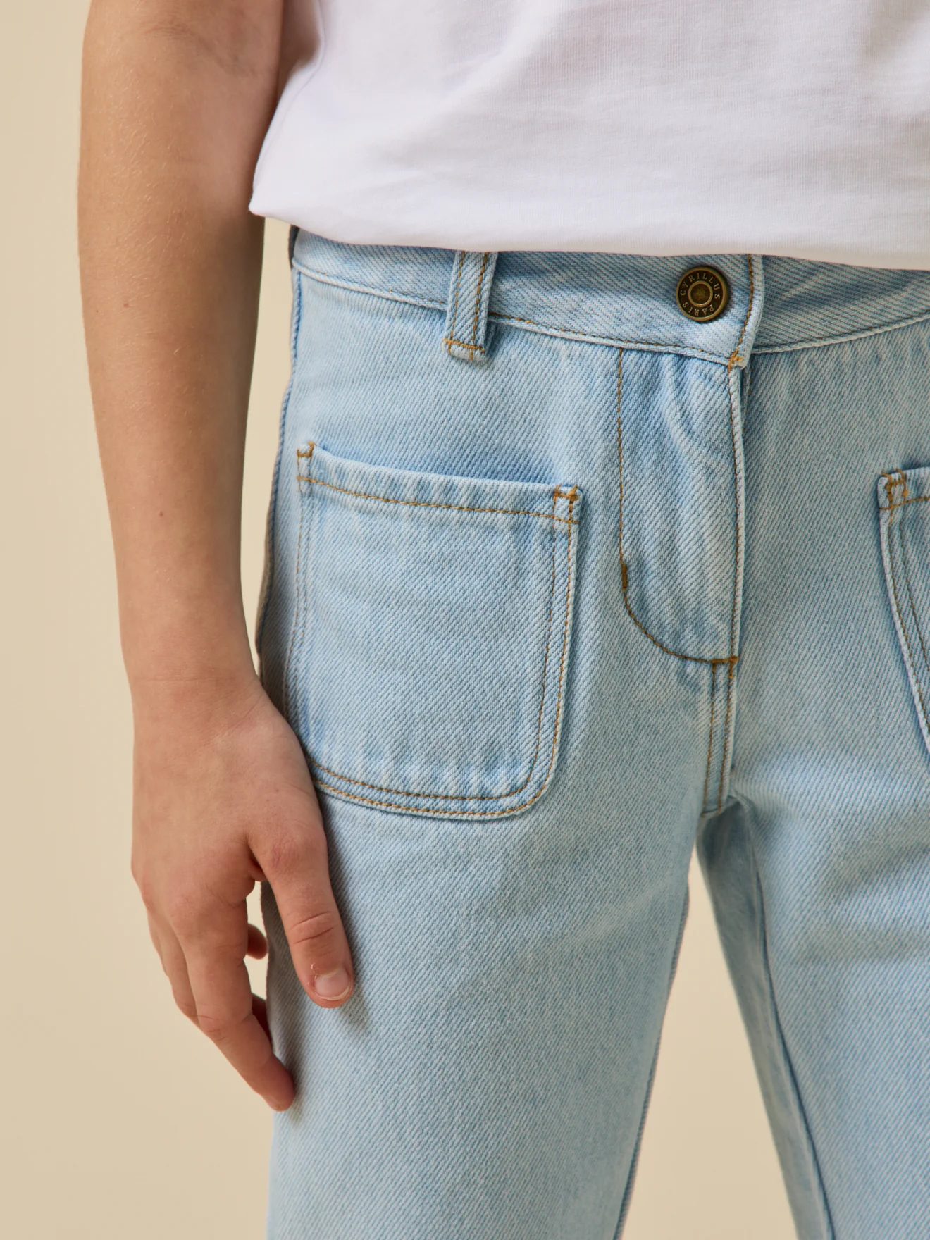 Pantalon flare Fille en denim - Image 3