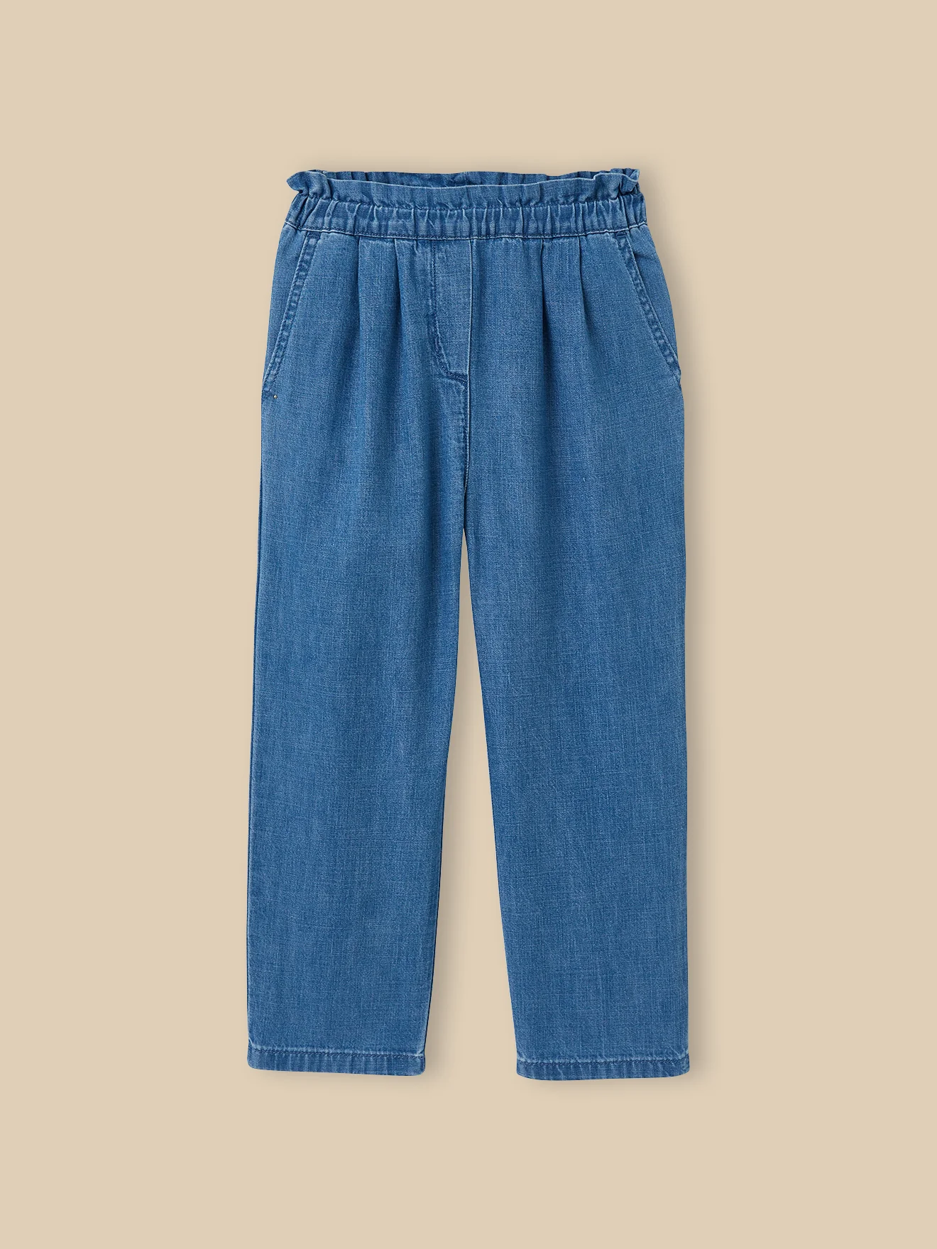 Pantalon large Fille denim light - Image 3