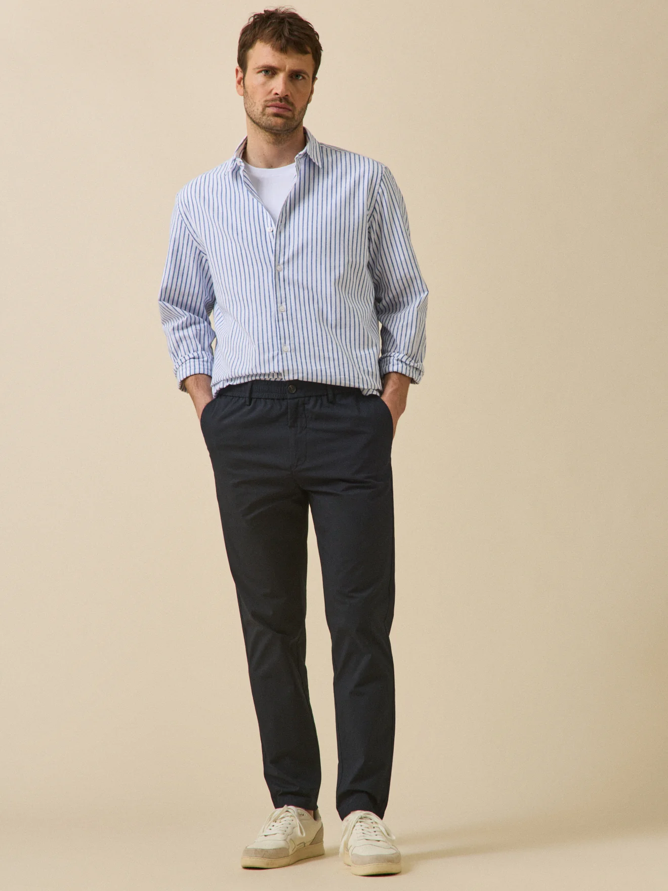 Pantalon taille élastiquée popeline craquante homme - Image 4