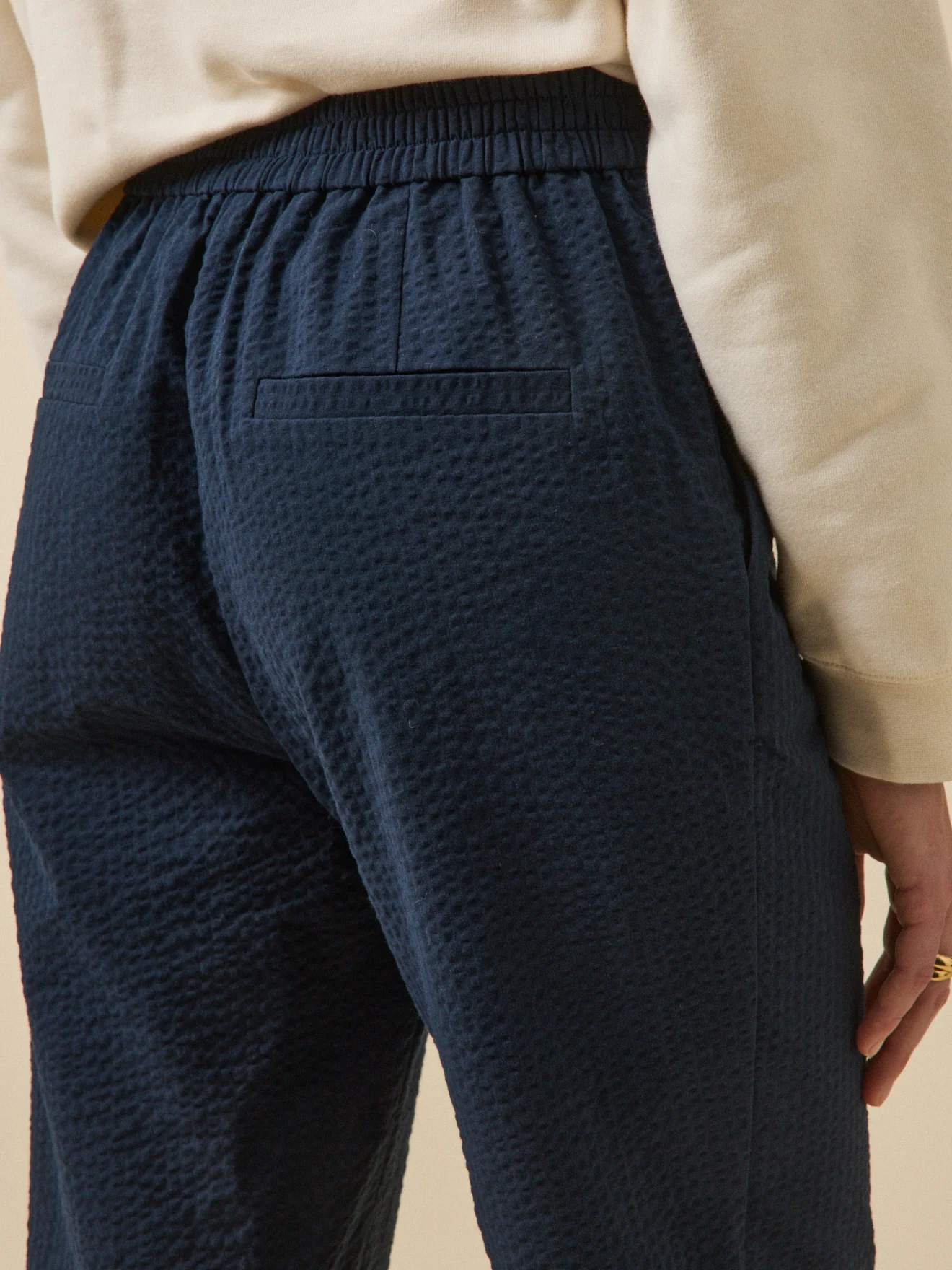 Pantalon cigarette seersucker femme Julie - Image 4