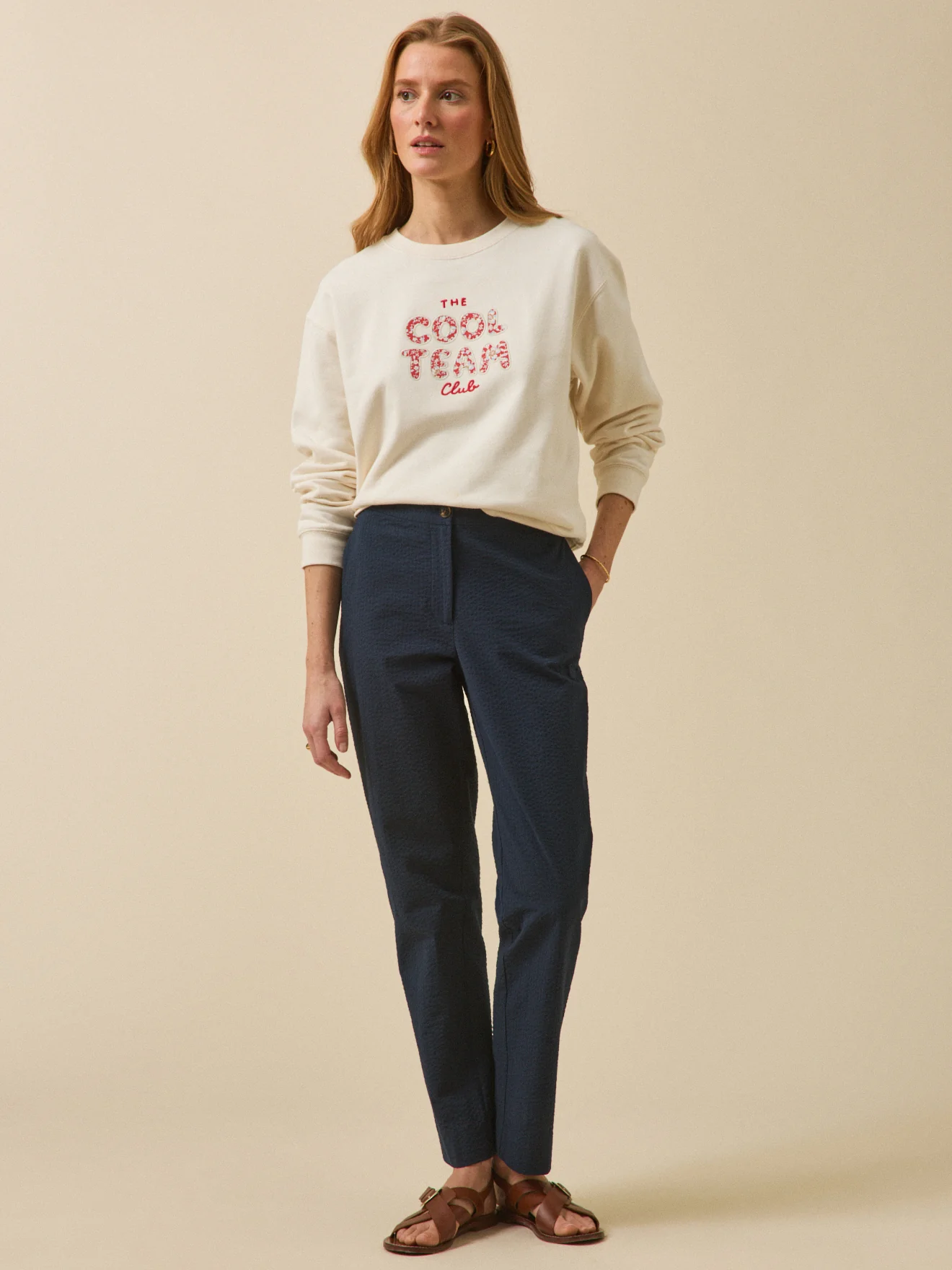 Pantalon cigarette seersucker femme Julie - Image 5