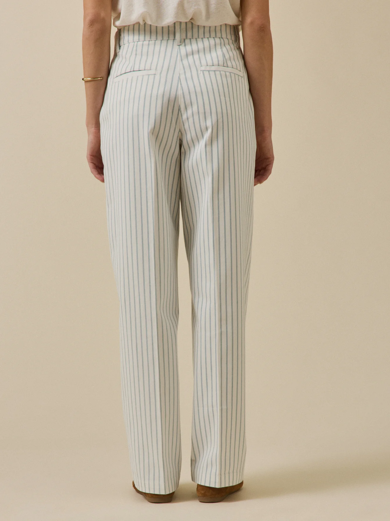 Pantalon large rayé femme Clara - Image 2