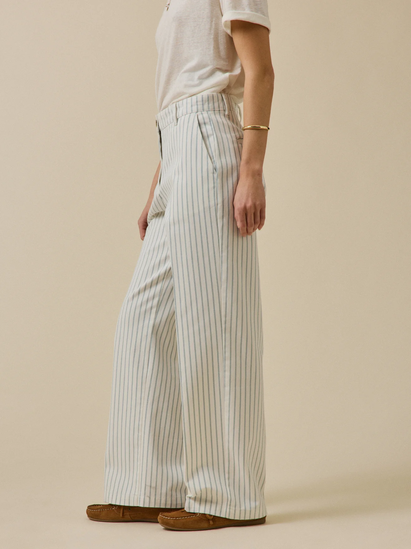 Pantalon large rayé femme Clara - Image 5