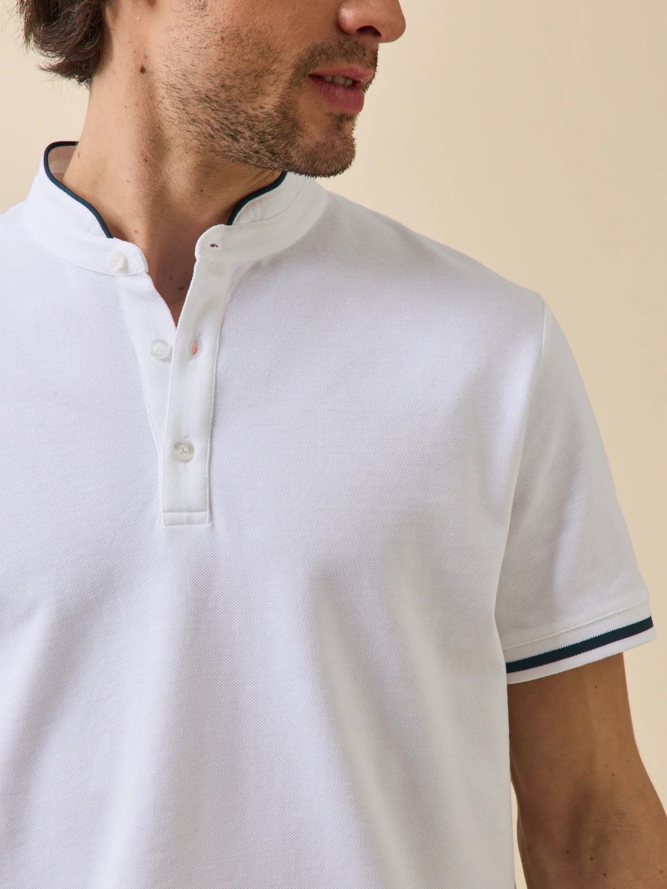 Polo col officier homme coton biologique - Image 4