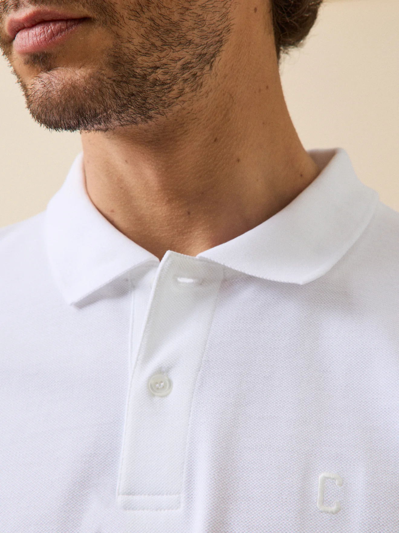 Polo uni maille piquée homme coton biologique - Image 4
