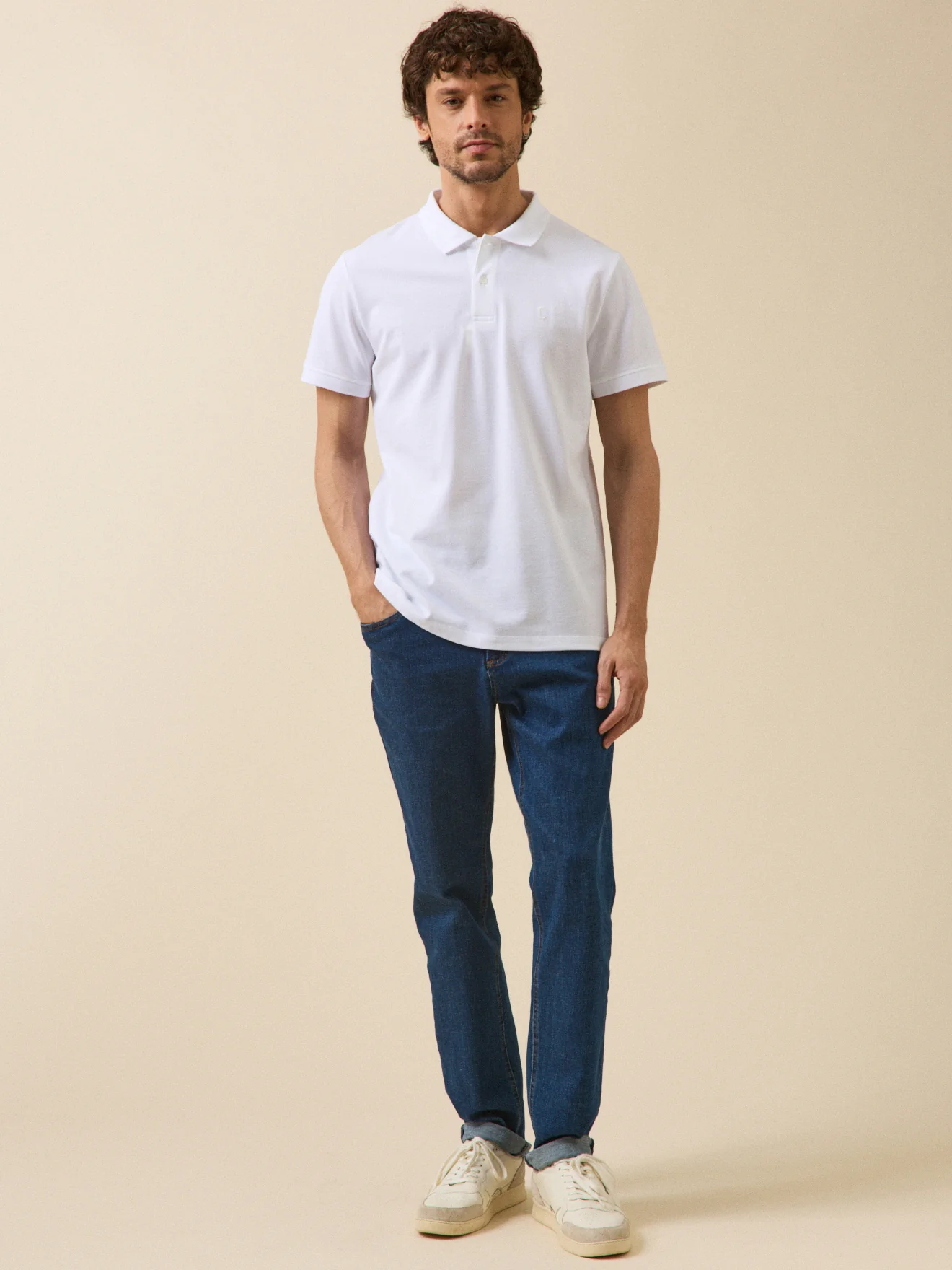 Polo uni maille piquée homme coton biologique - Image 5