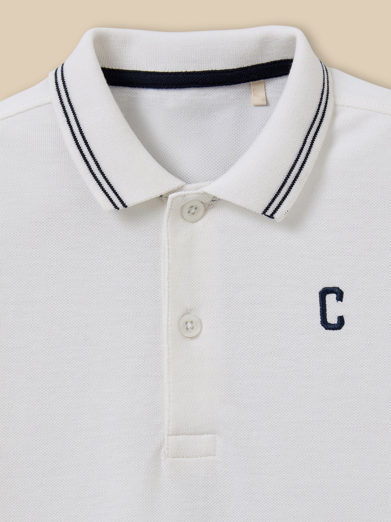 Polo en maille piquée Garçon - Coton biologique - Image 2