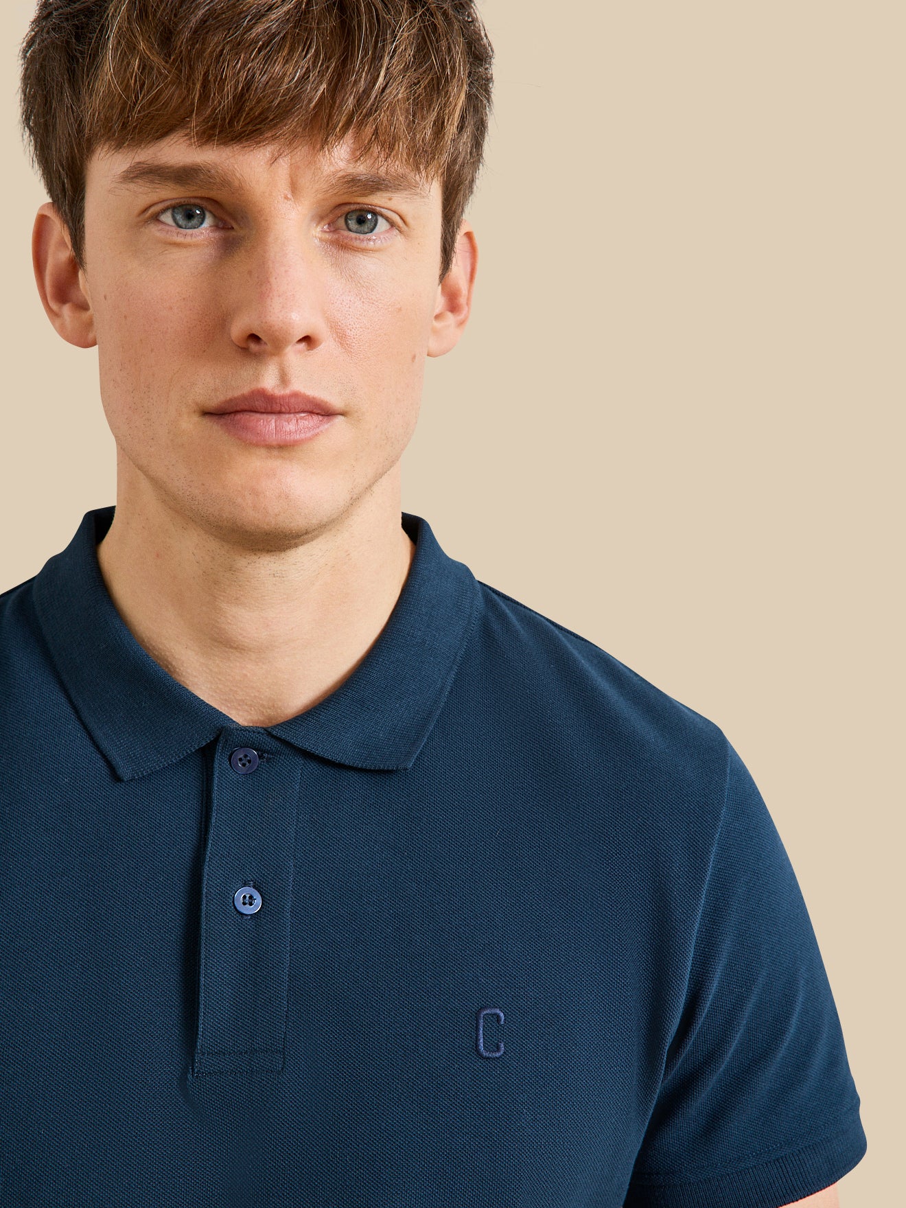 Polo uni maille piquée homme coton biologique - Image 3