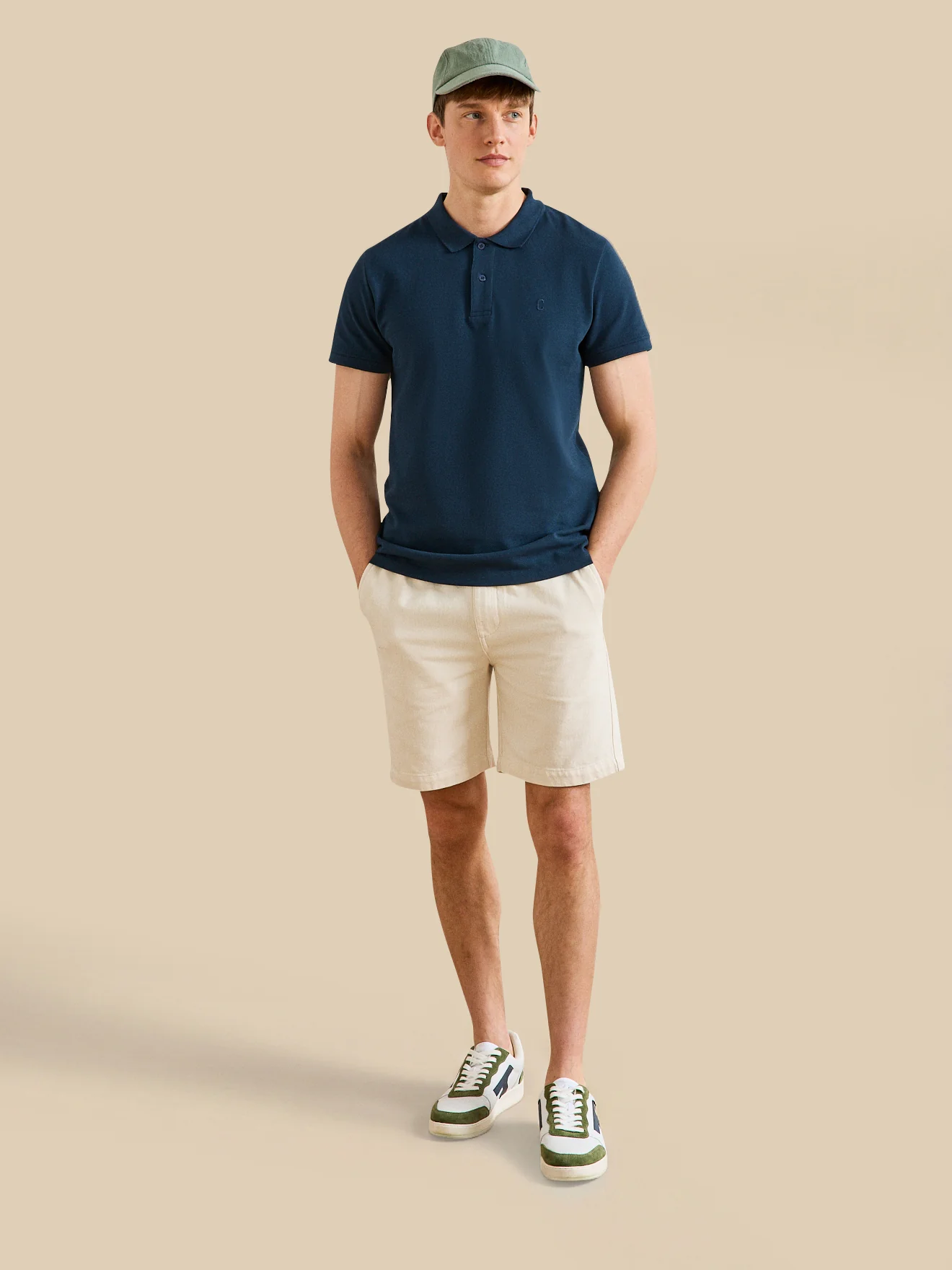 Polo uni maille piquée homme coton biologique - Image 4