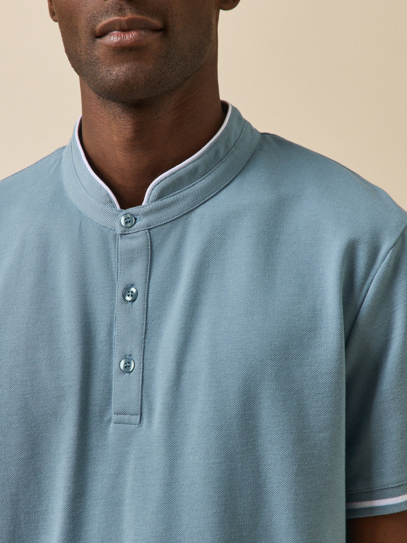 Polo col officier homme coton biologique - Image 3