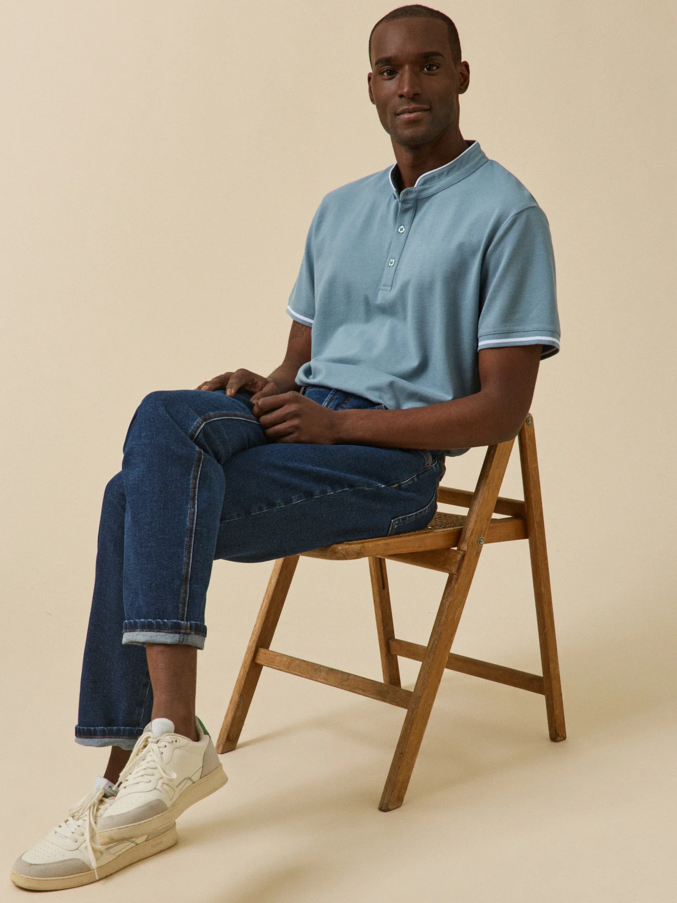Polo col officier homme coton biologique - Image 5