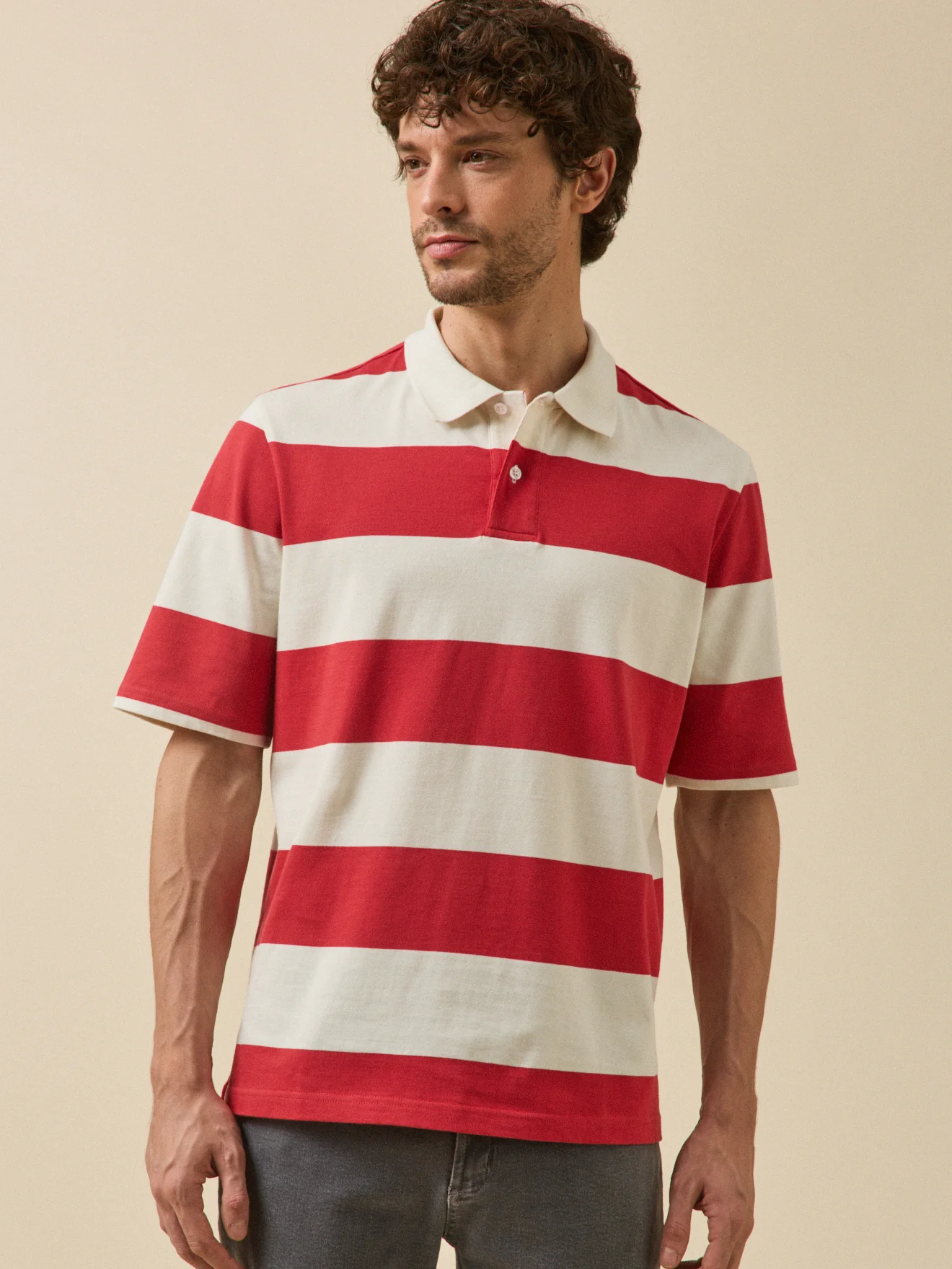 Polo rayé homme coton biologique - Image 7