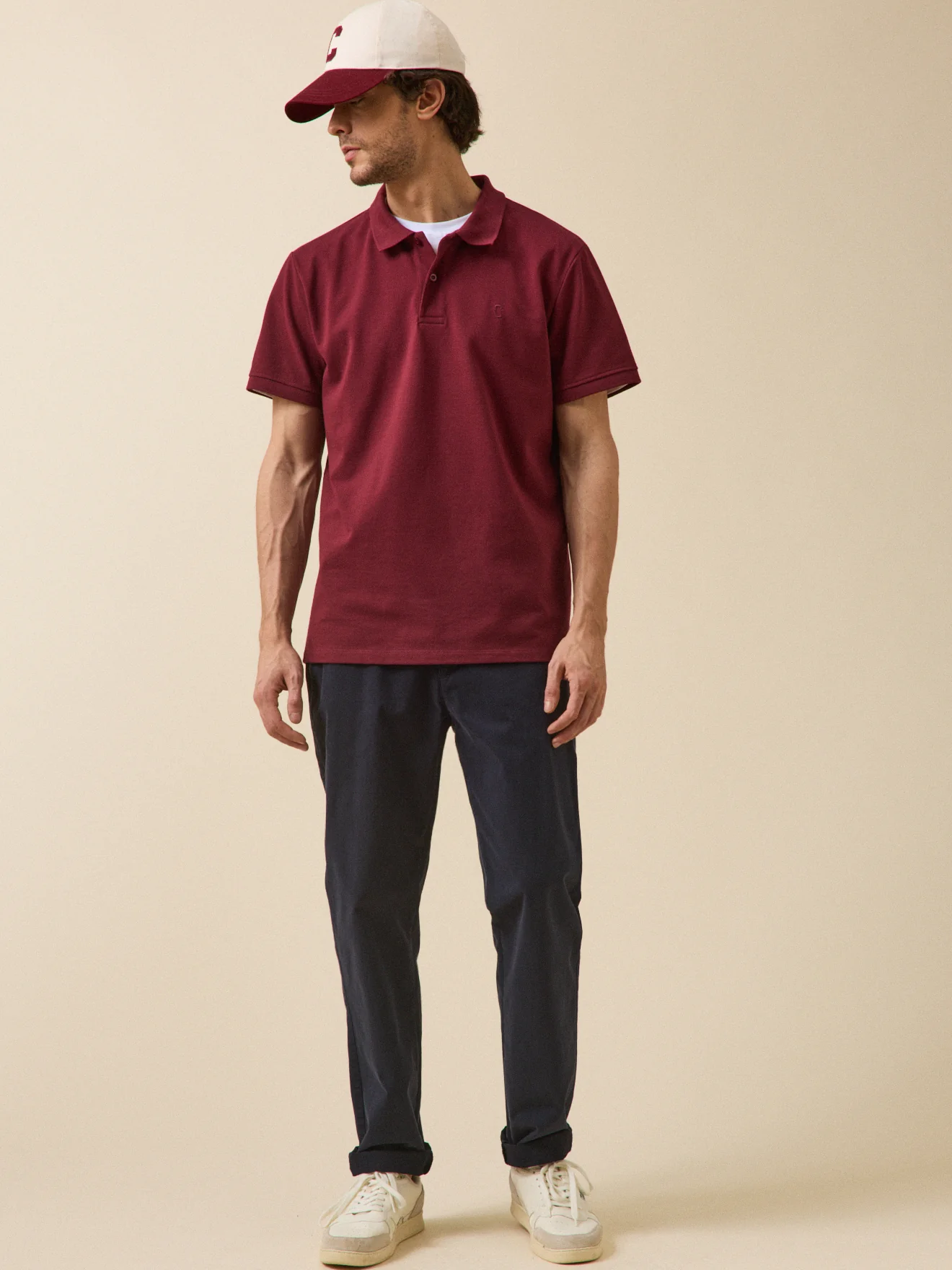 Polo uni maille piquée homme coton biologique - Image 5