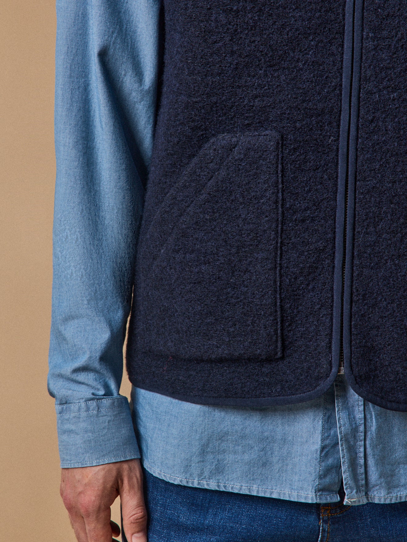 Gilet zippé sans manches homme - Image 6