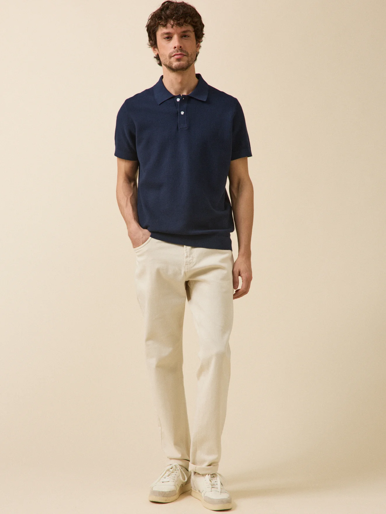 Pull col polo manches courtes homme - Image 6