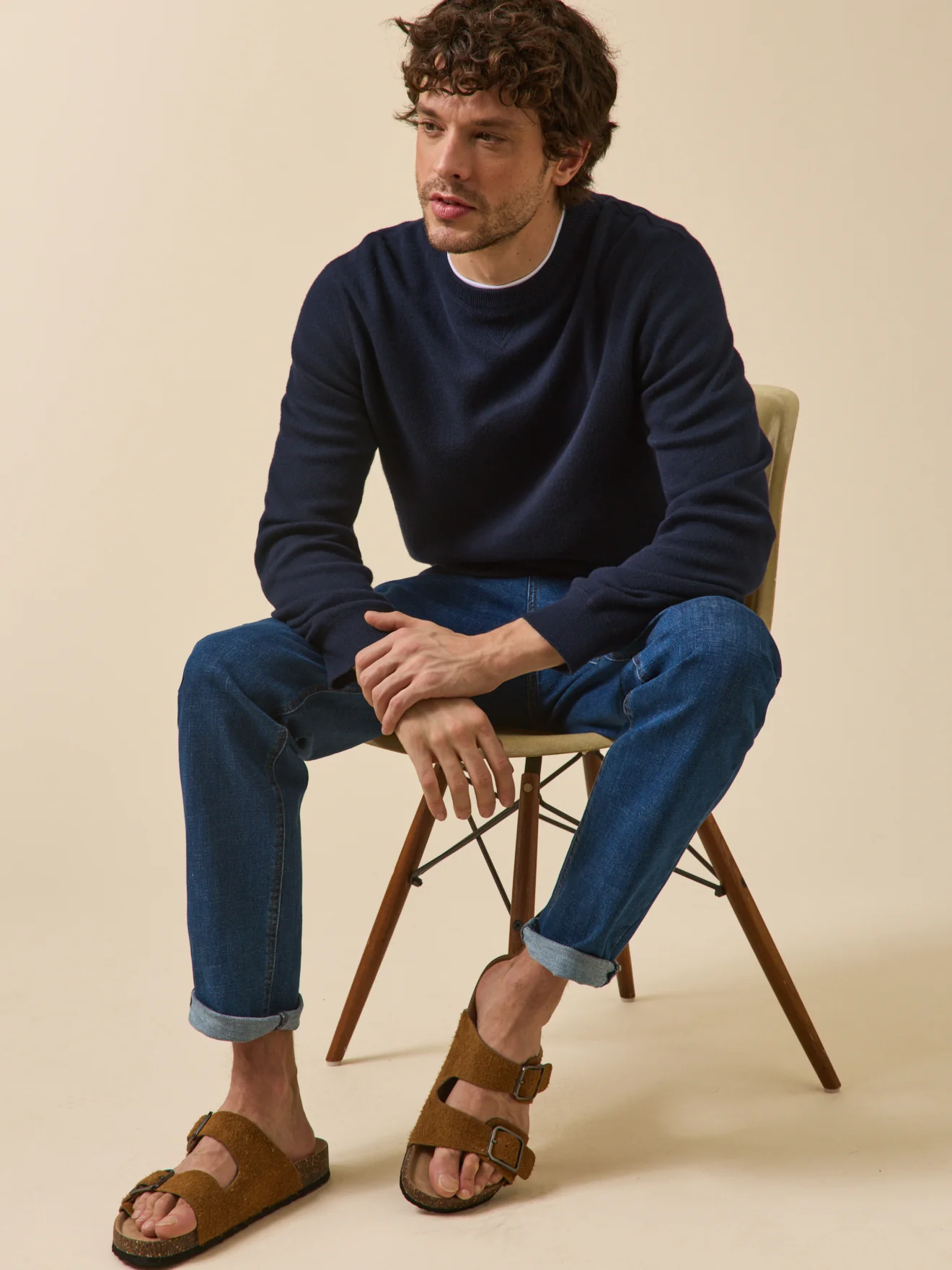 Pull effet sweat homme coton cachemire - Image 6