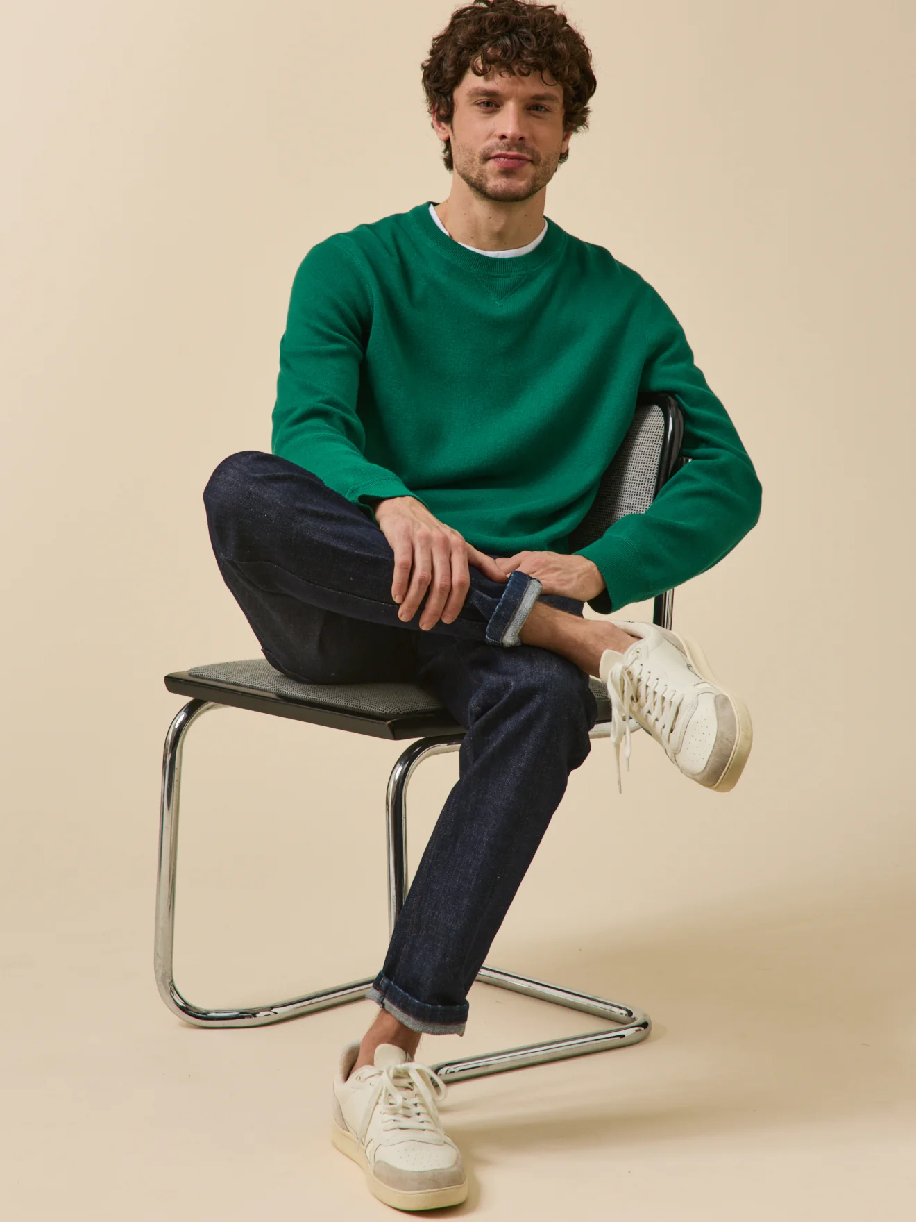 Pull effet sweat homme coton cachemire - Image 6