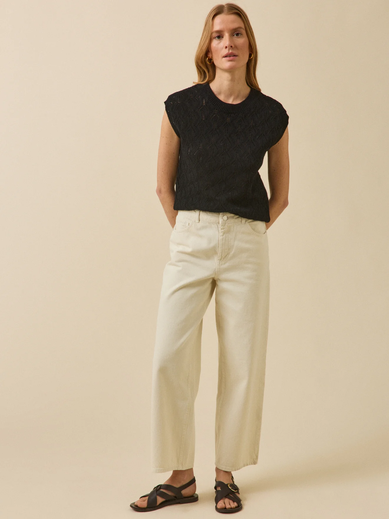 Pull sans manches femme coton biologique - Image 4