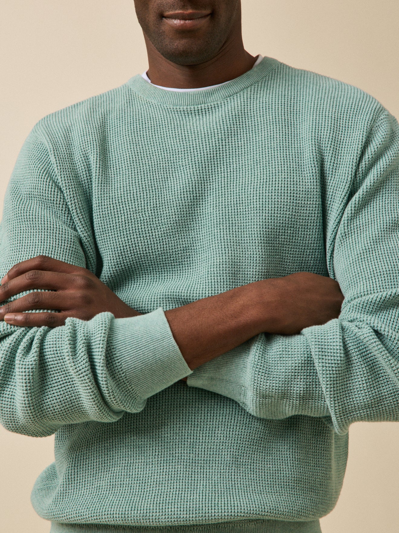Pull  maille gaufrée homme - Image 4