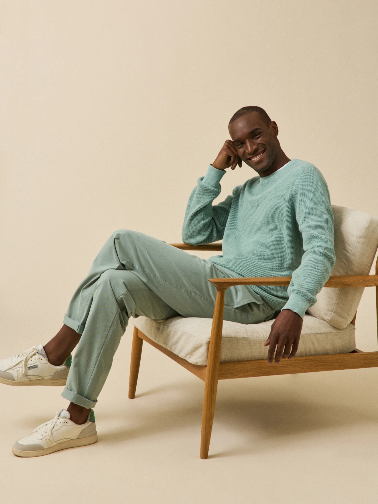 Pull  maille gaufrée homme - Image 5