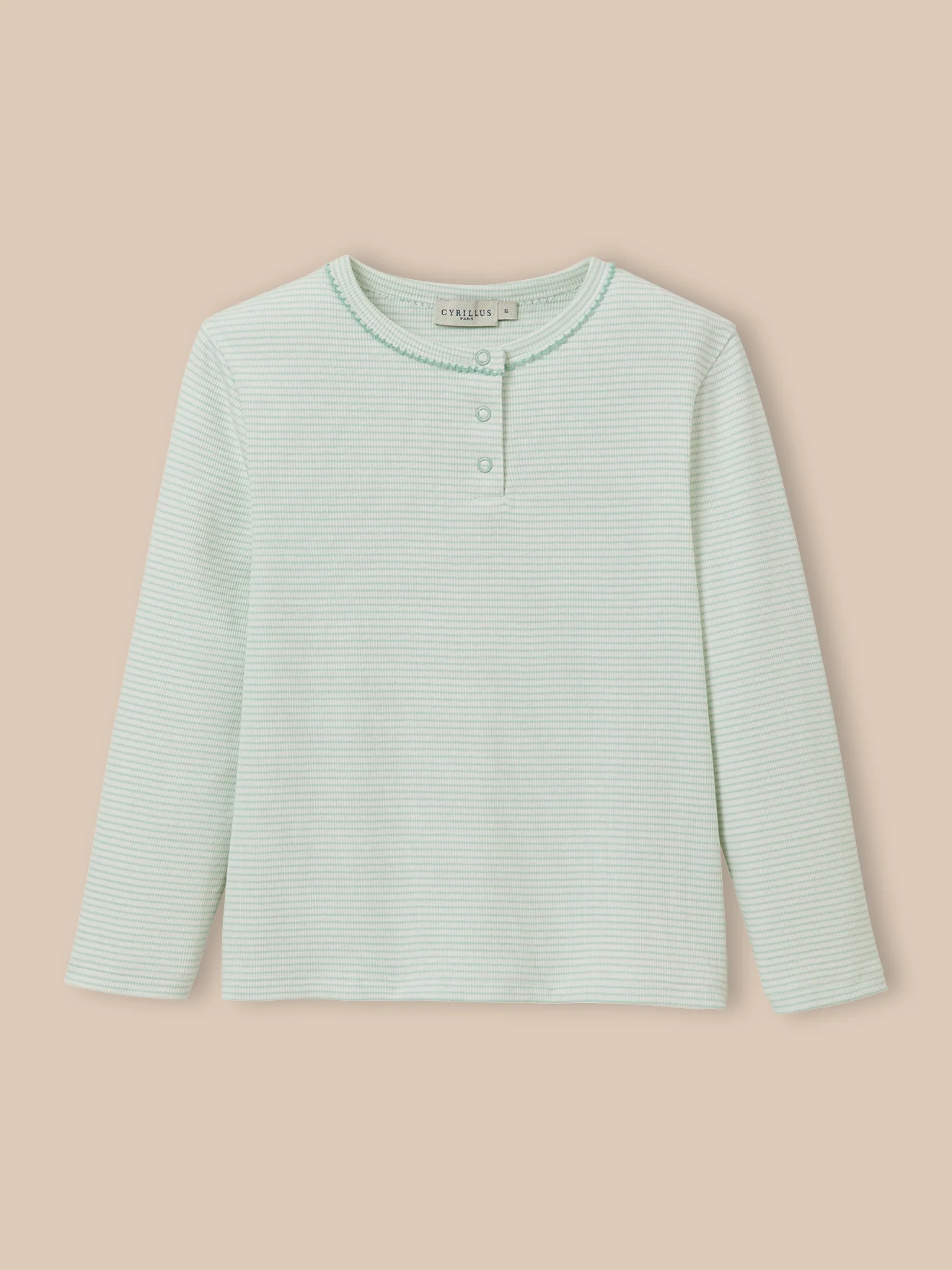 Pyjama en côtes Fille rayé - Image 2