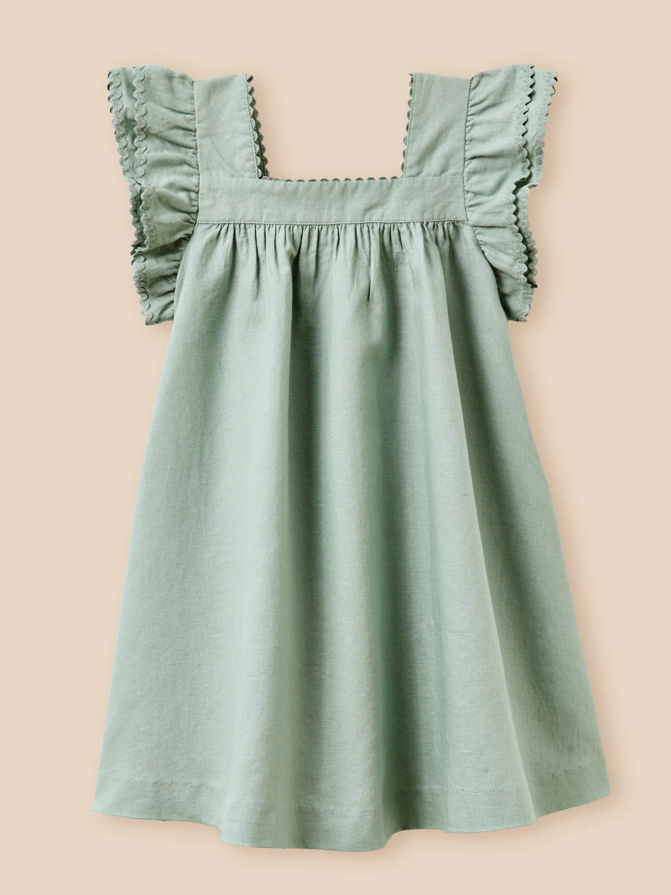 Robe Clémence Fille lin et coton - Collection Fêtes et Mariages - Image 7