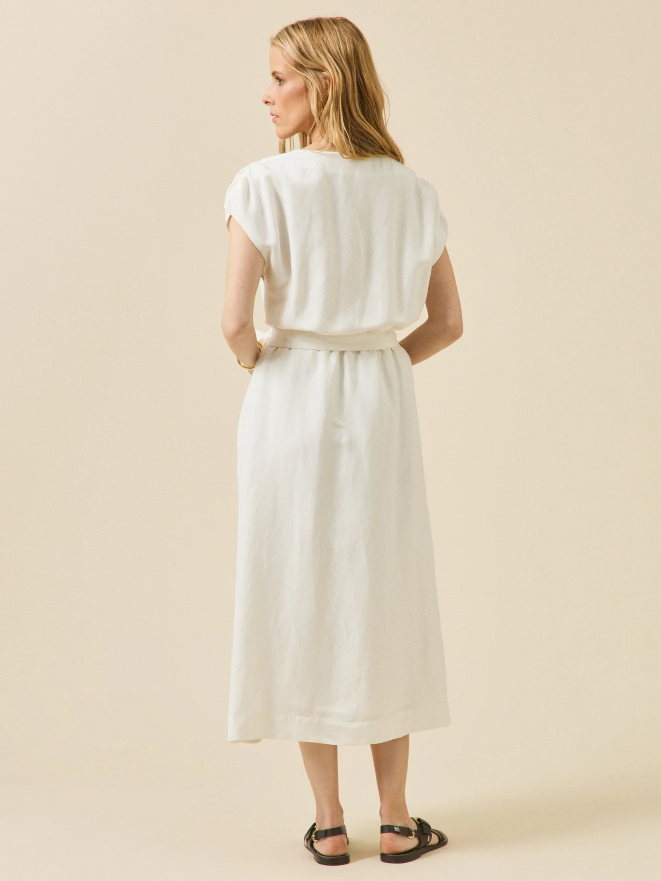 Robe sans manches lin et viscose femme - Image 2