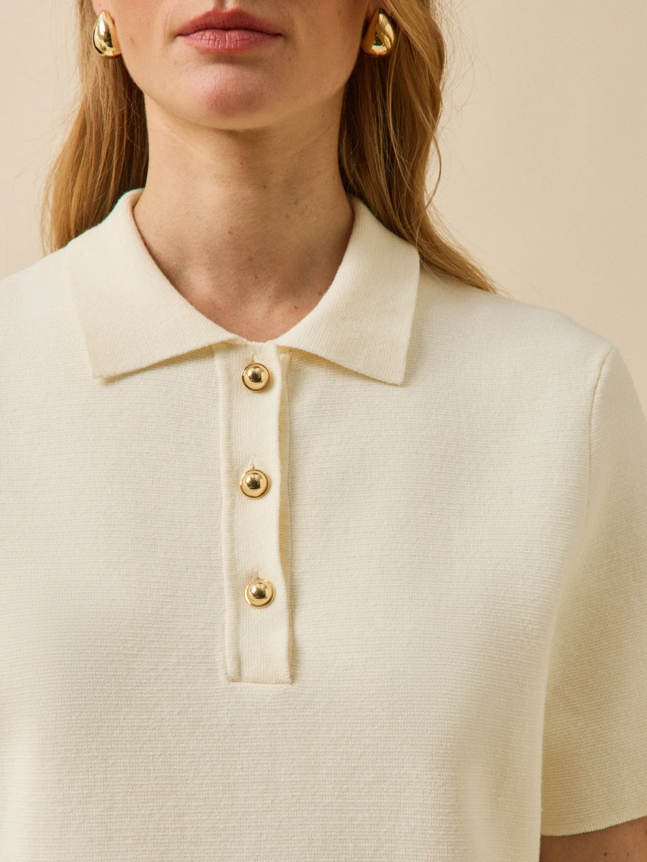 Robe polo courte maille milano femme - Image 3