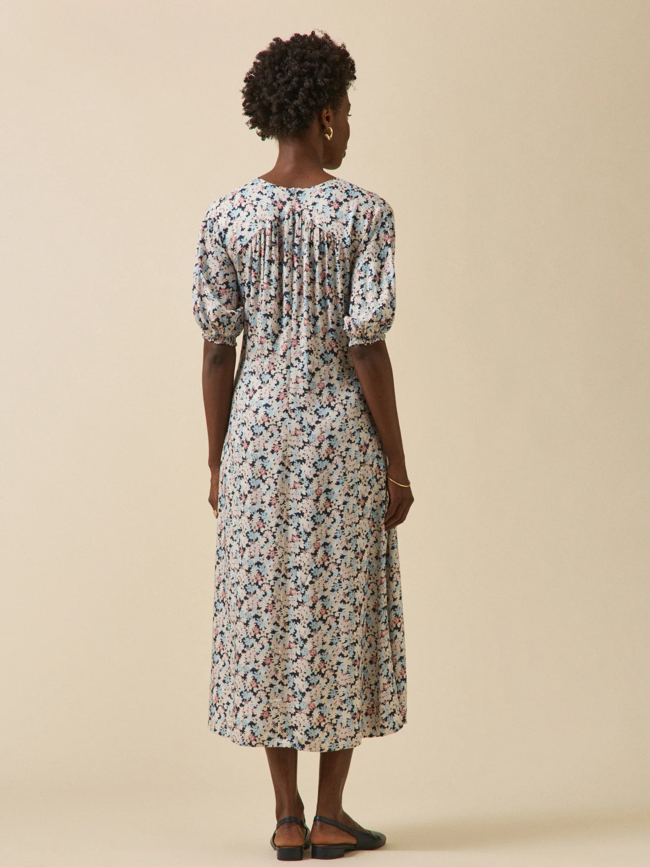 Robe longue femme imprimé Fleurs Pop - Image 2