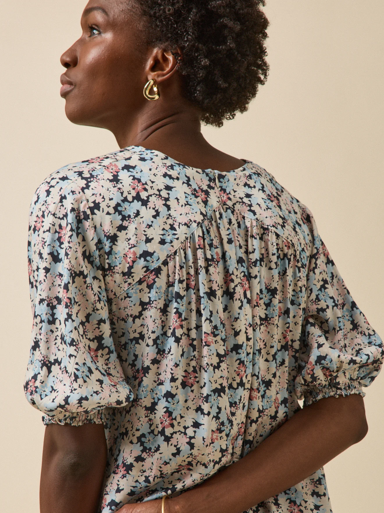 Robe longue femme imprimé Fleurs Pop - Image 4