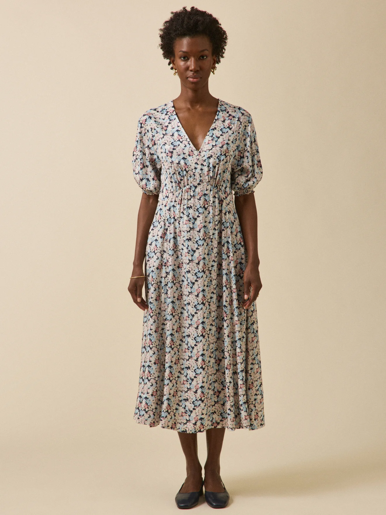 Robe longue femme imprimé Fleurs Pop - Image 5