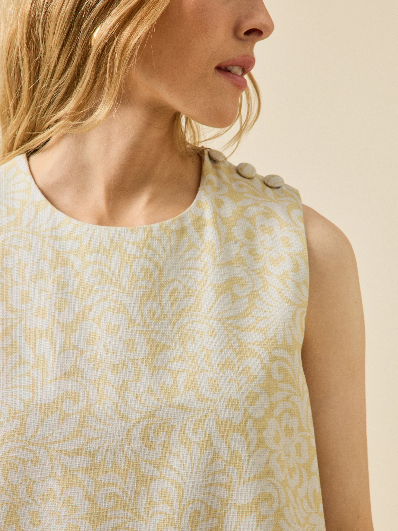 Robe chasuble femme imprimé Wallpaper - Image 3