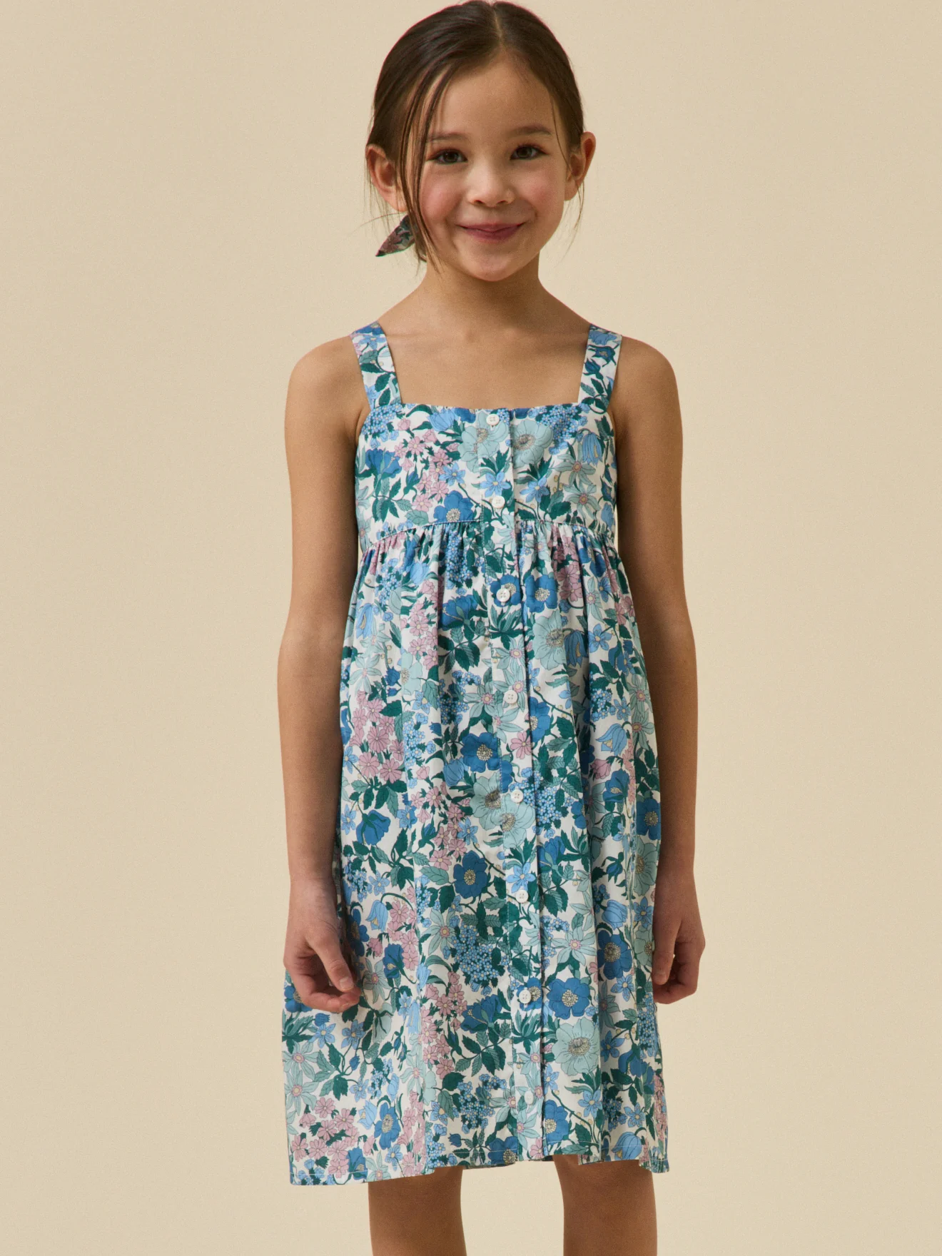 Robe en tissu Liberty Clara Bell Fille