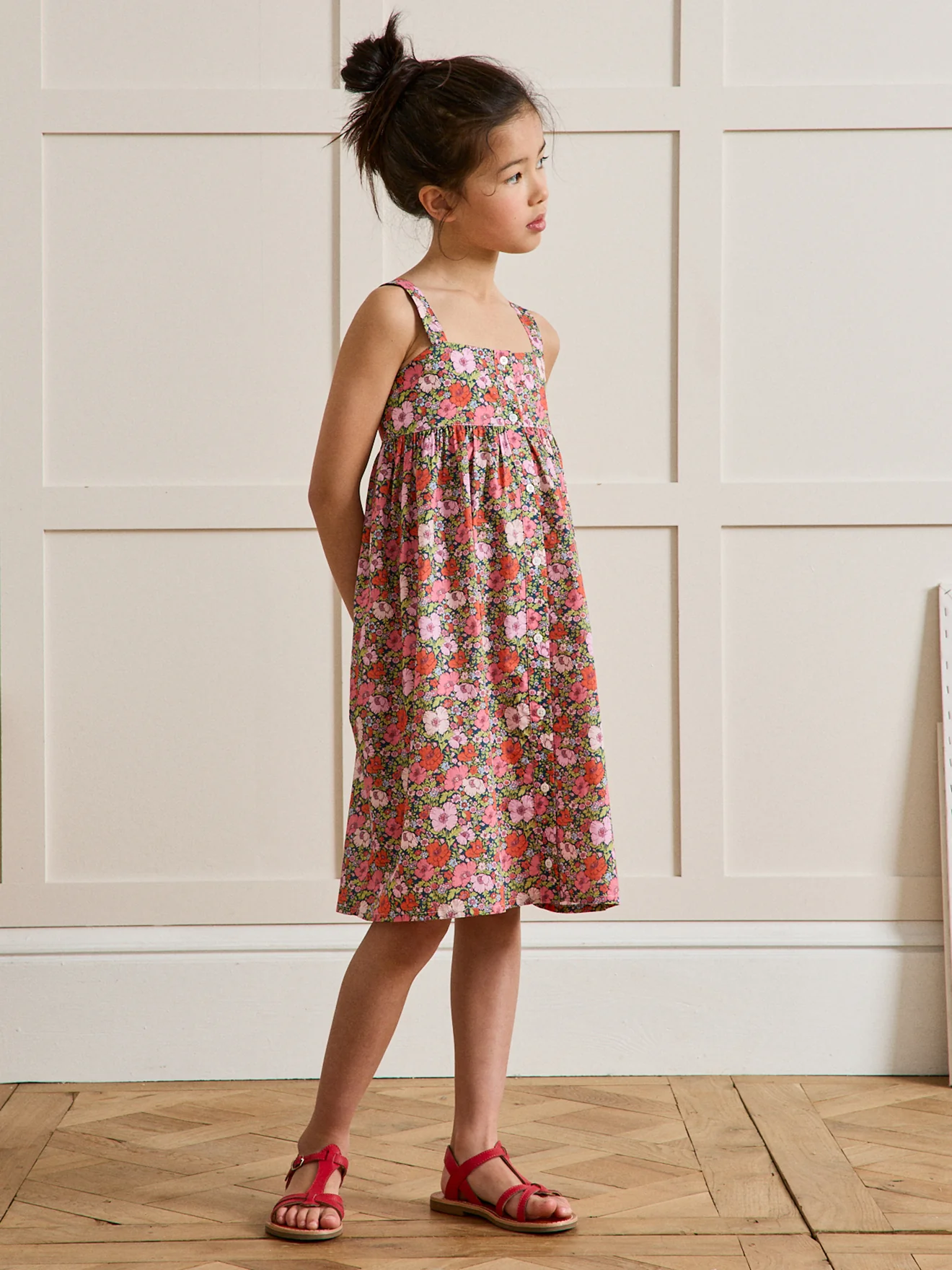 Robe Fille tissu Liberty Meadow Song - Image 6