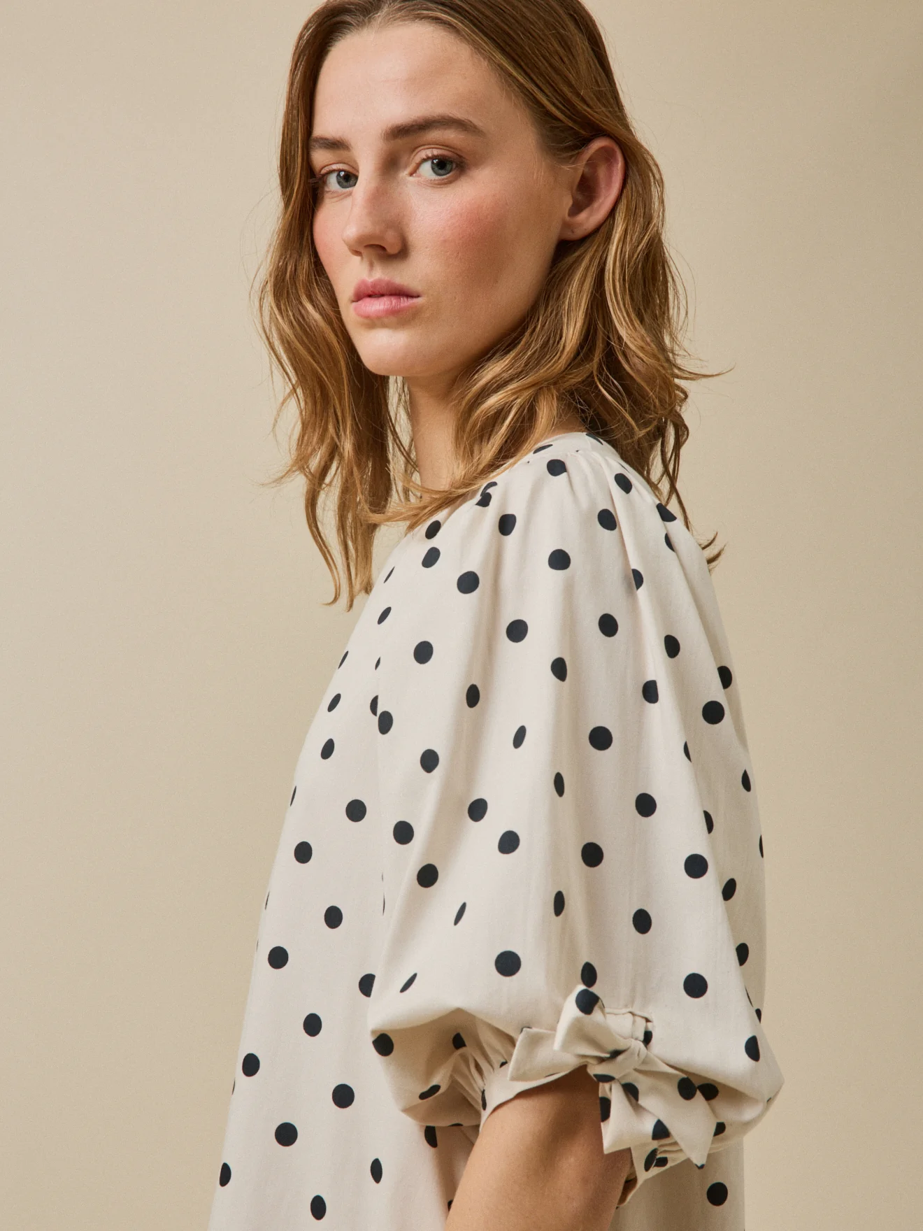 Robe courte à pois femme - Image 3