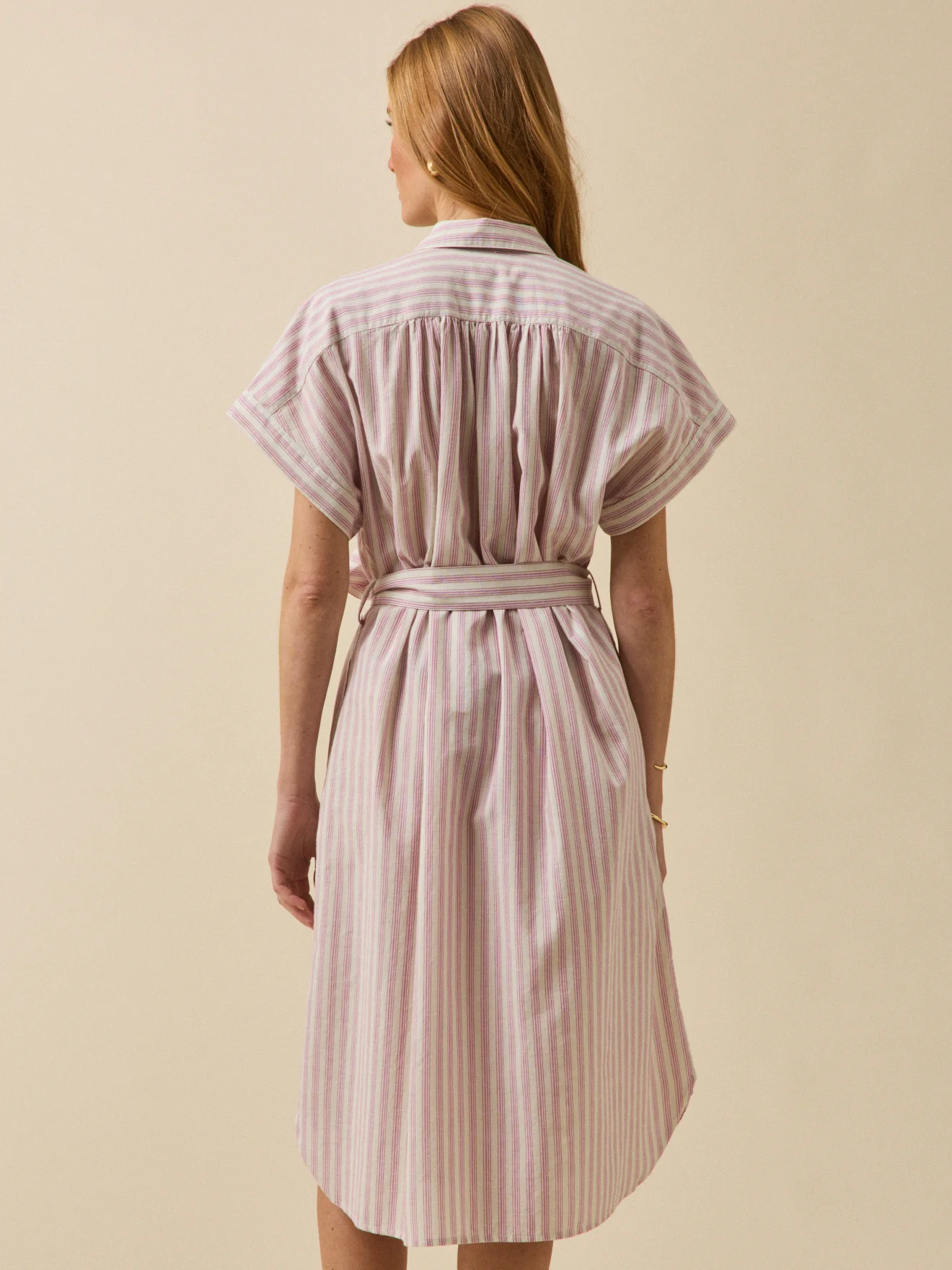 Robe sans manches femme coton rayé - Image 2