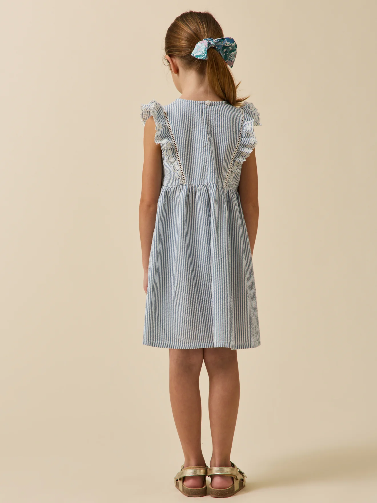 Robe rayée en seersucker Fille - Image 2