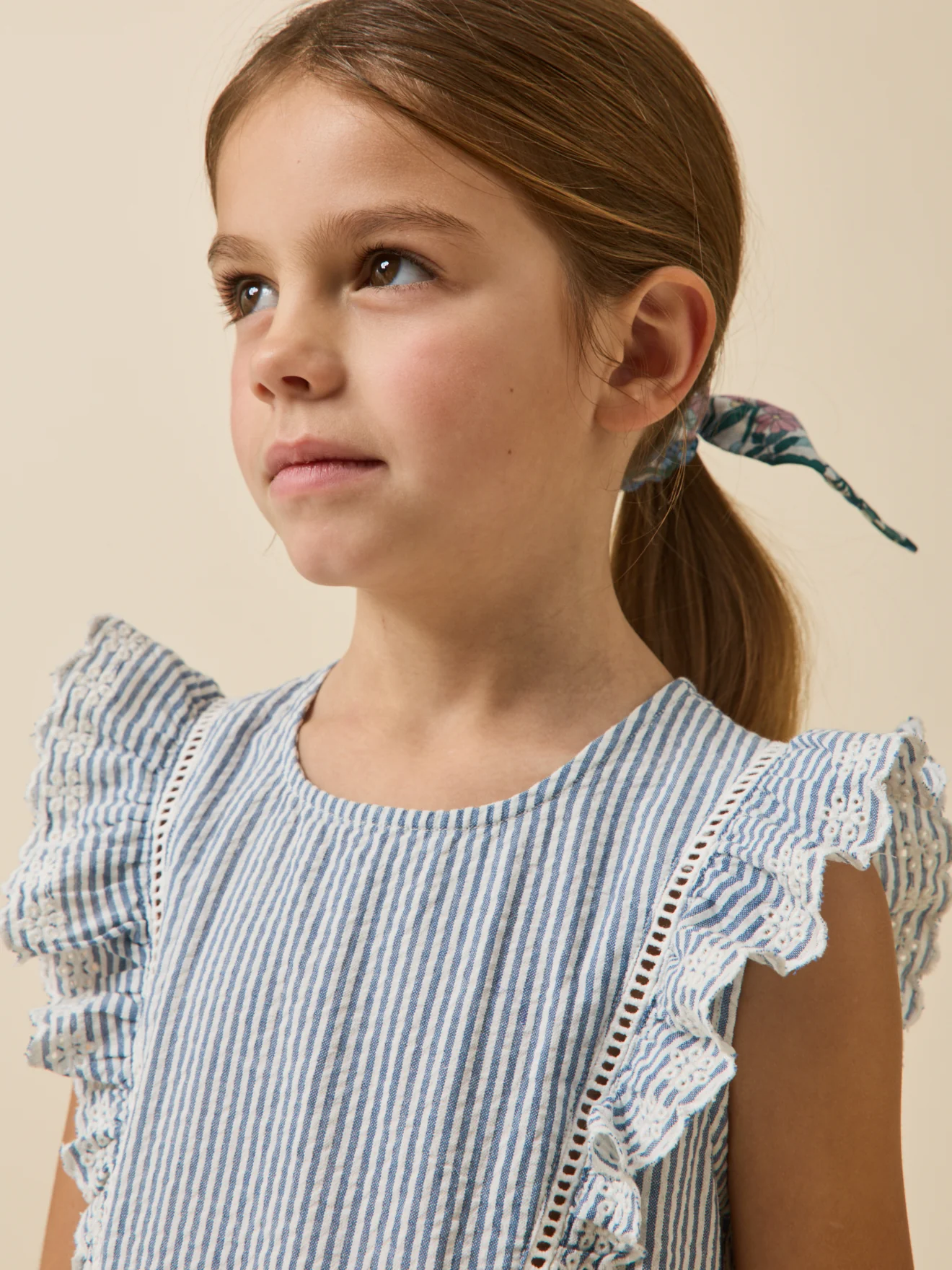 Robe rayée en seersucker Fille - Image 3