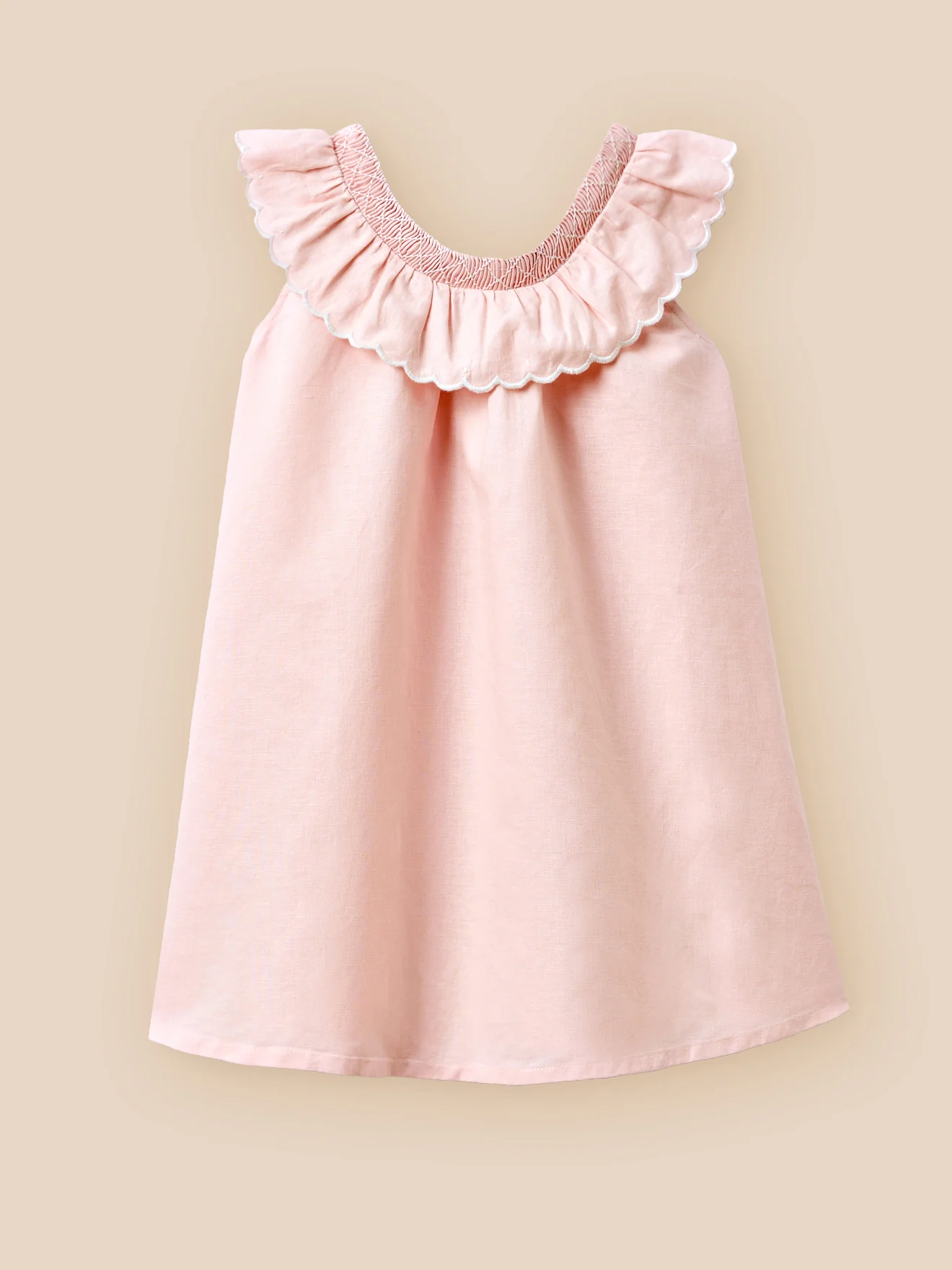 Robe Fille Clotilde lin et coton - Collection Fêtes et Mariages - Image 7