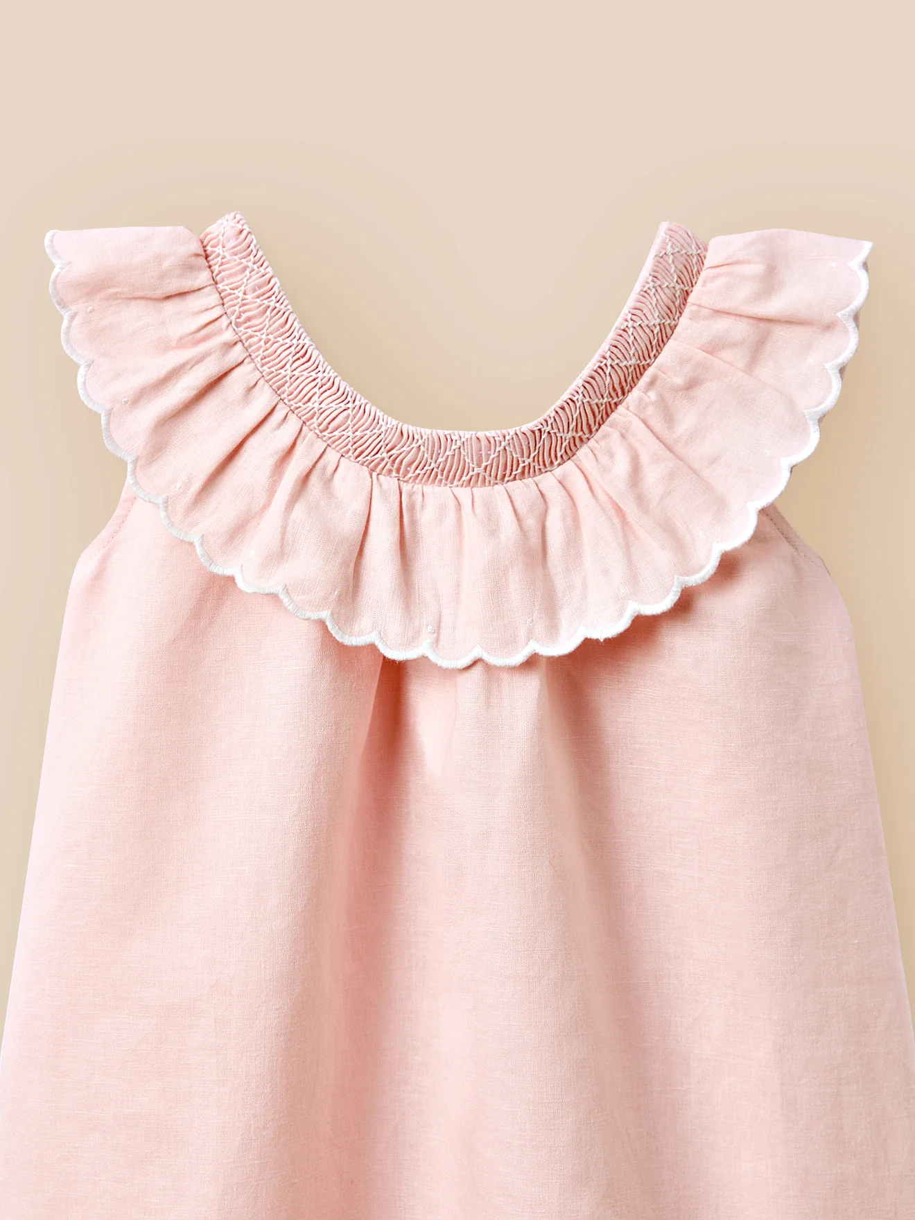 Robe Fille Clotilde lin et coton - Collection Fêtes et Mariages - Image 8