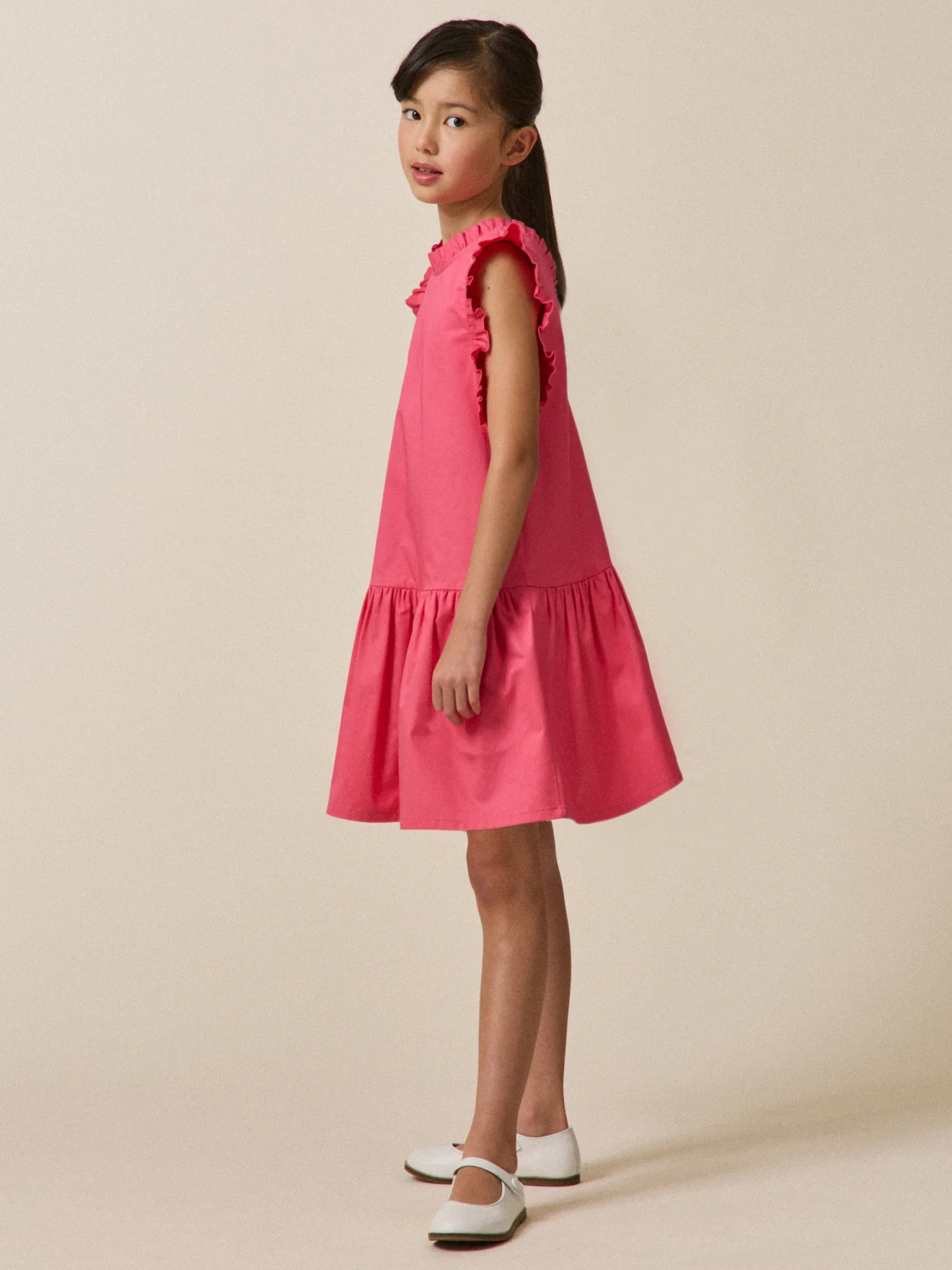 Robe Fille Charlotte en satin de coton - Collection couture - Image 5