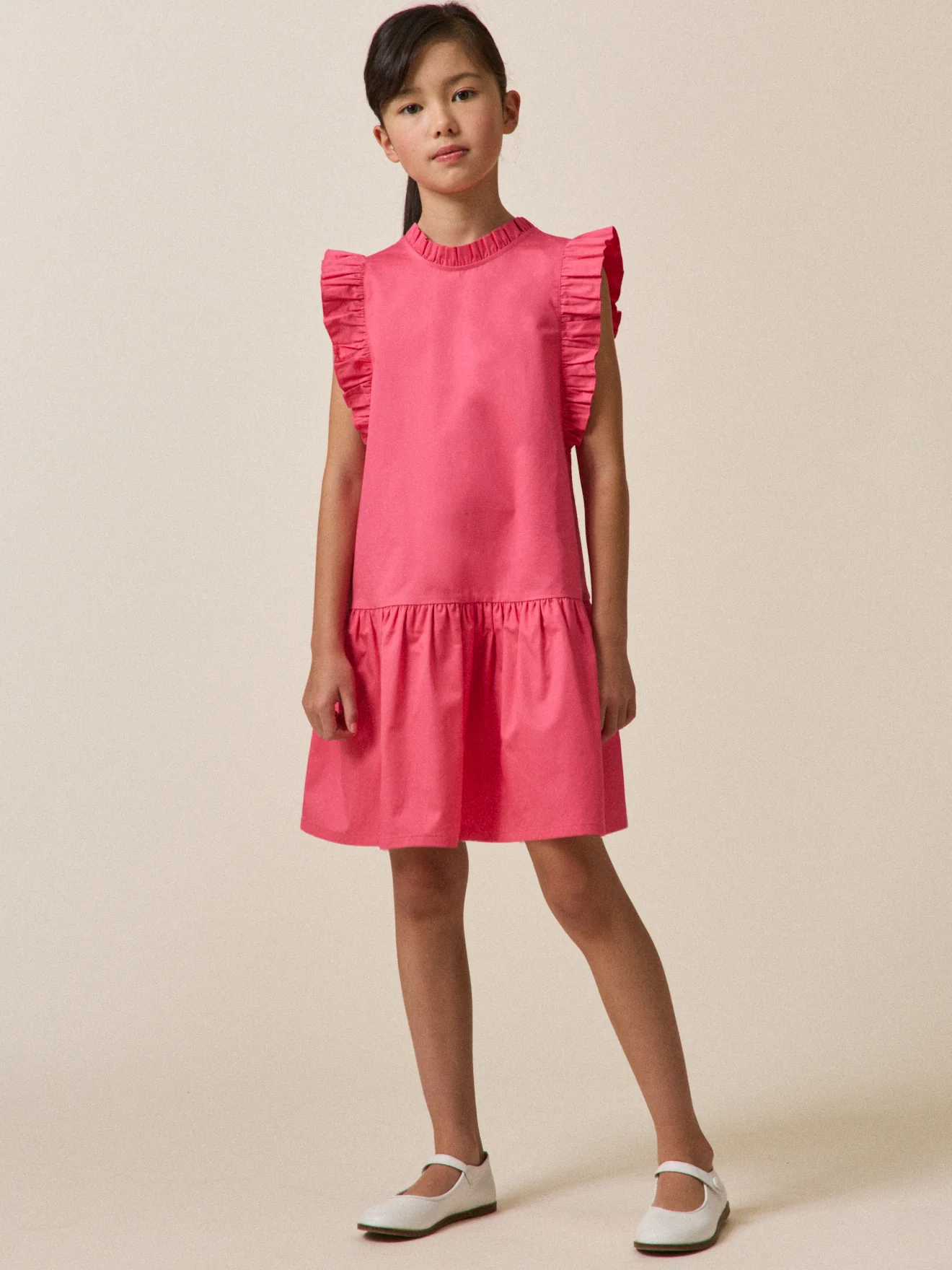 Robe Fille Charlotte en satin de coton - Collection couture - Image 6