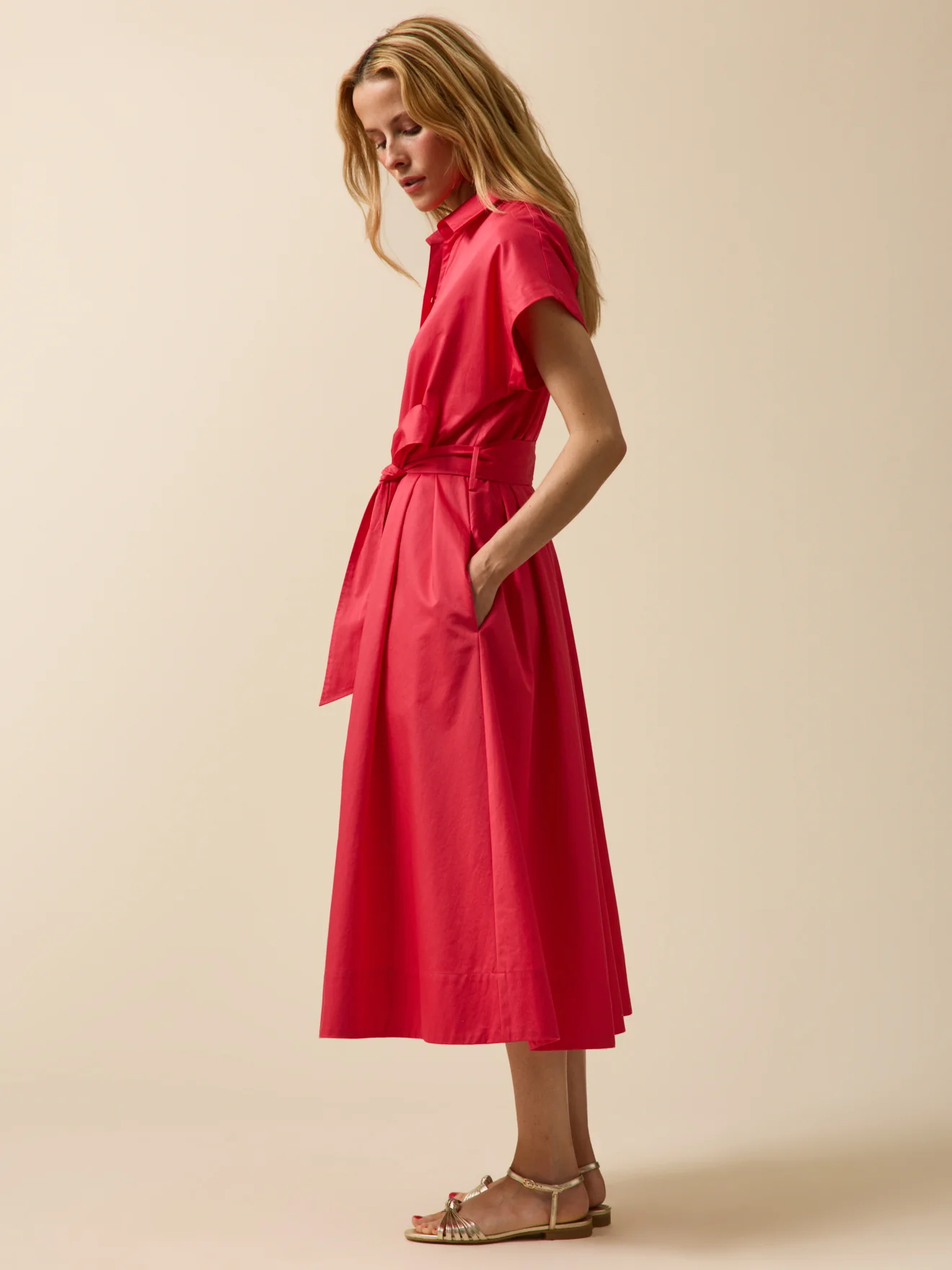 Robe cérémonie femme popeline satinée - Image 5