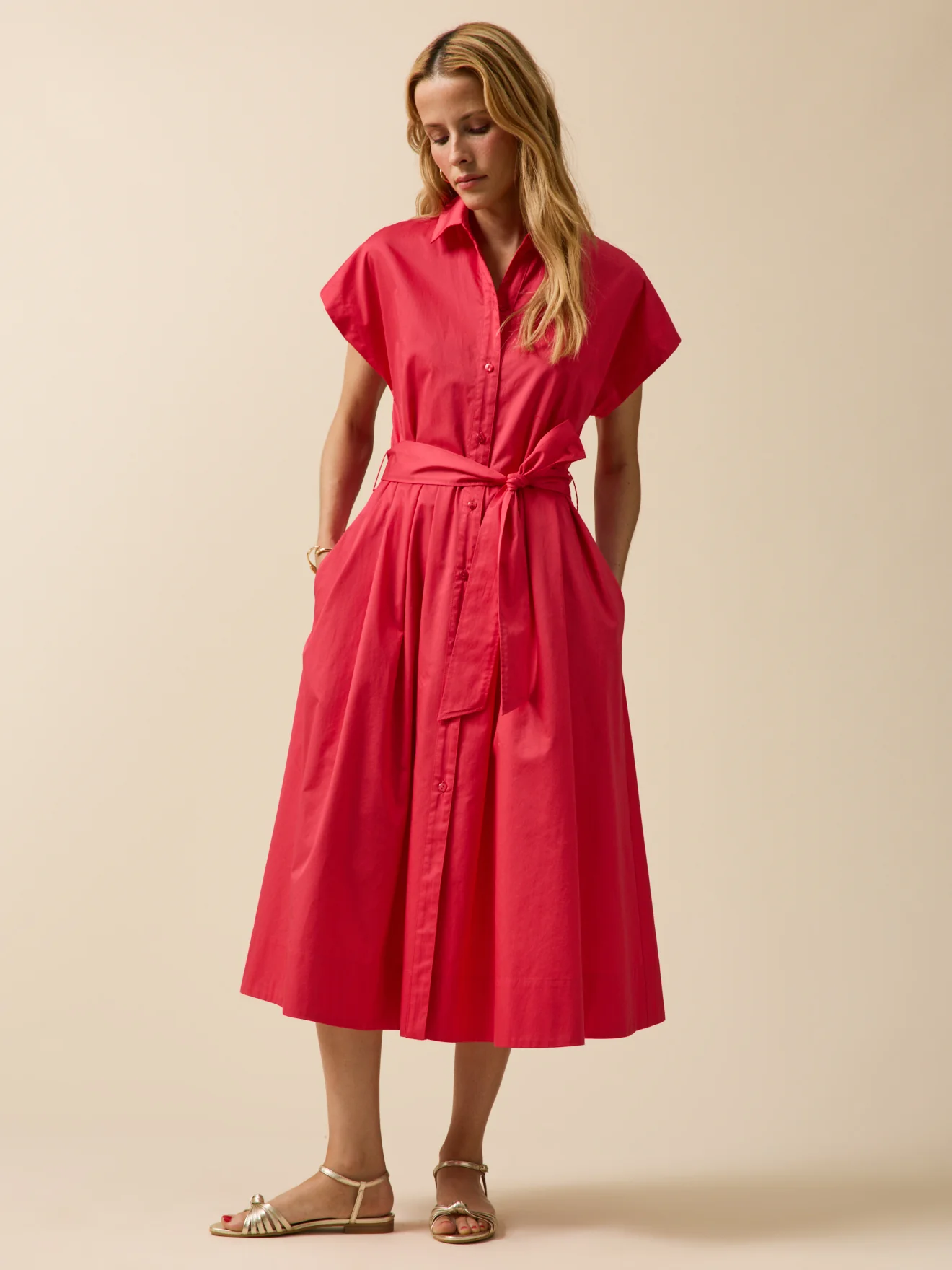Robe cérémonie femme popeline satinée - Image 6